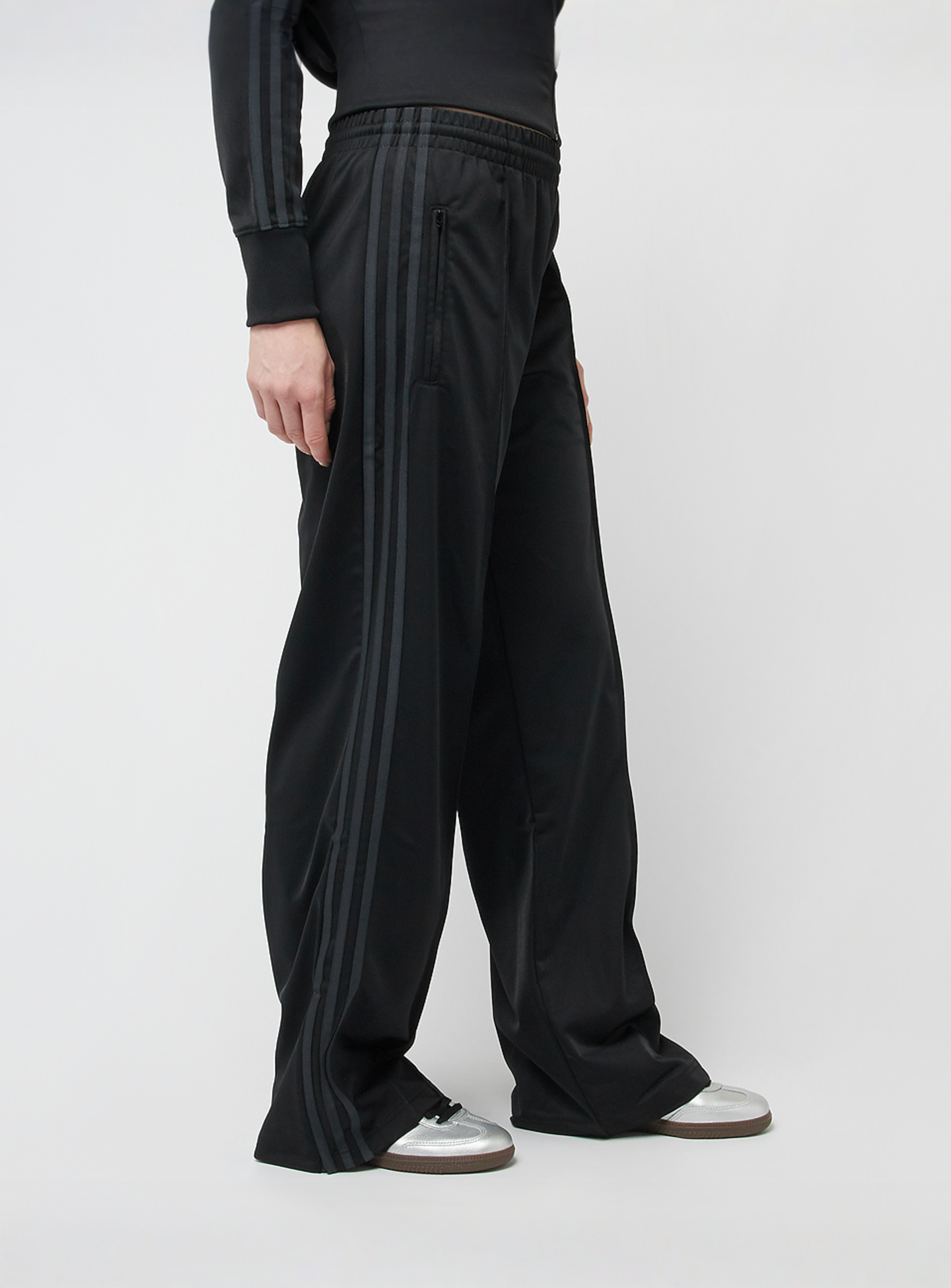 adidas Originals, Firebird Loose Track Pants, black, Image 4 of 6
