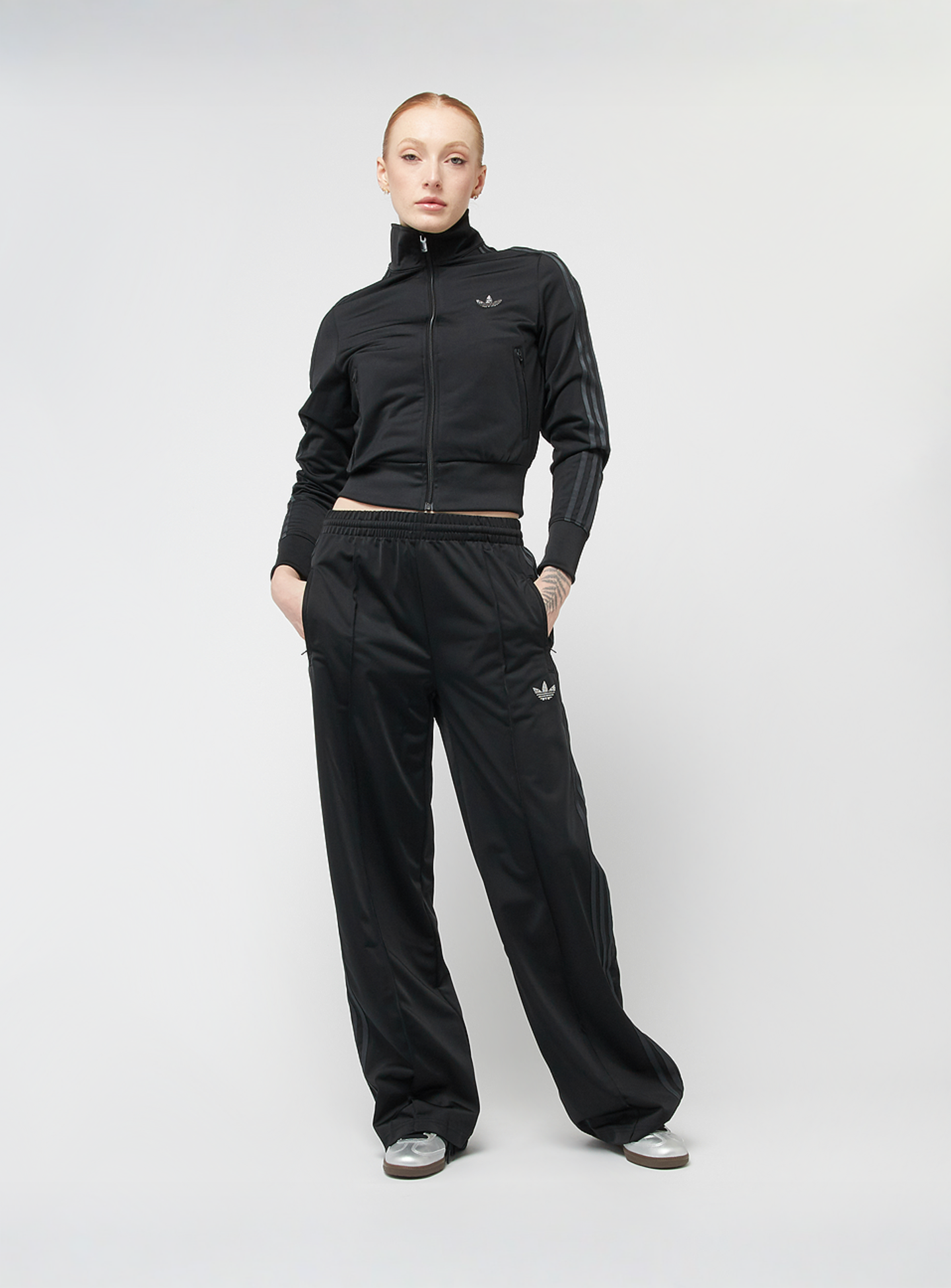 adidas Originals, Firebird Loose Track Pants, black, Image 6 of 6