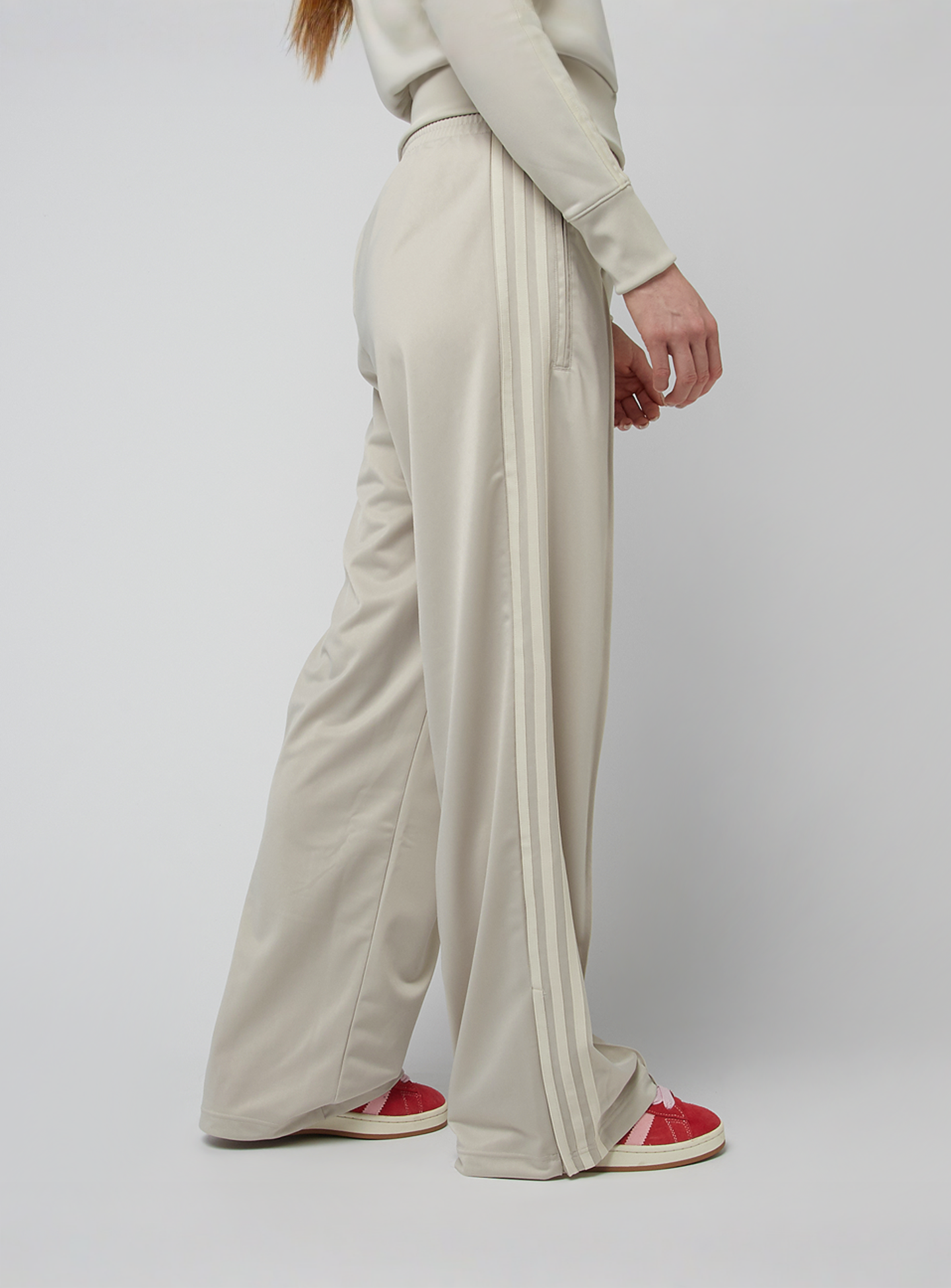 adidas Originals, Firebird Loose Track Pants, beige, Image 4 of 7