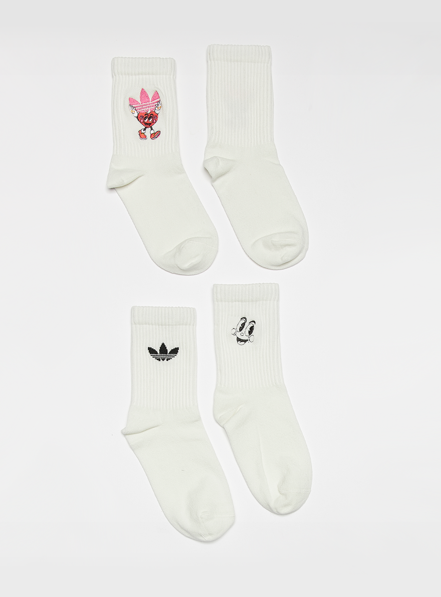adidas Originals, 2 PACK - Nelson Valentines Crew Socks, white, Image 2 of 3