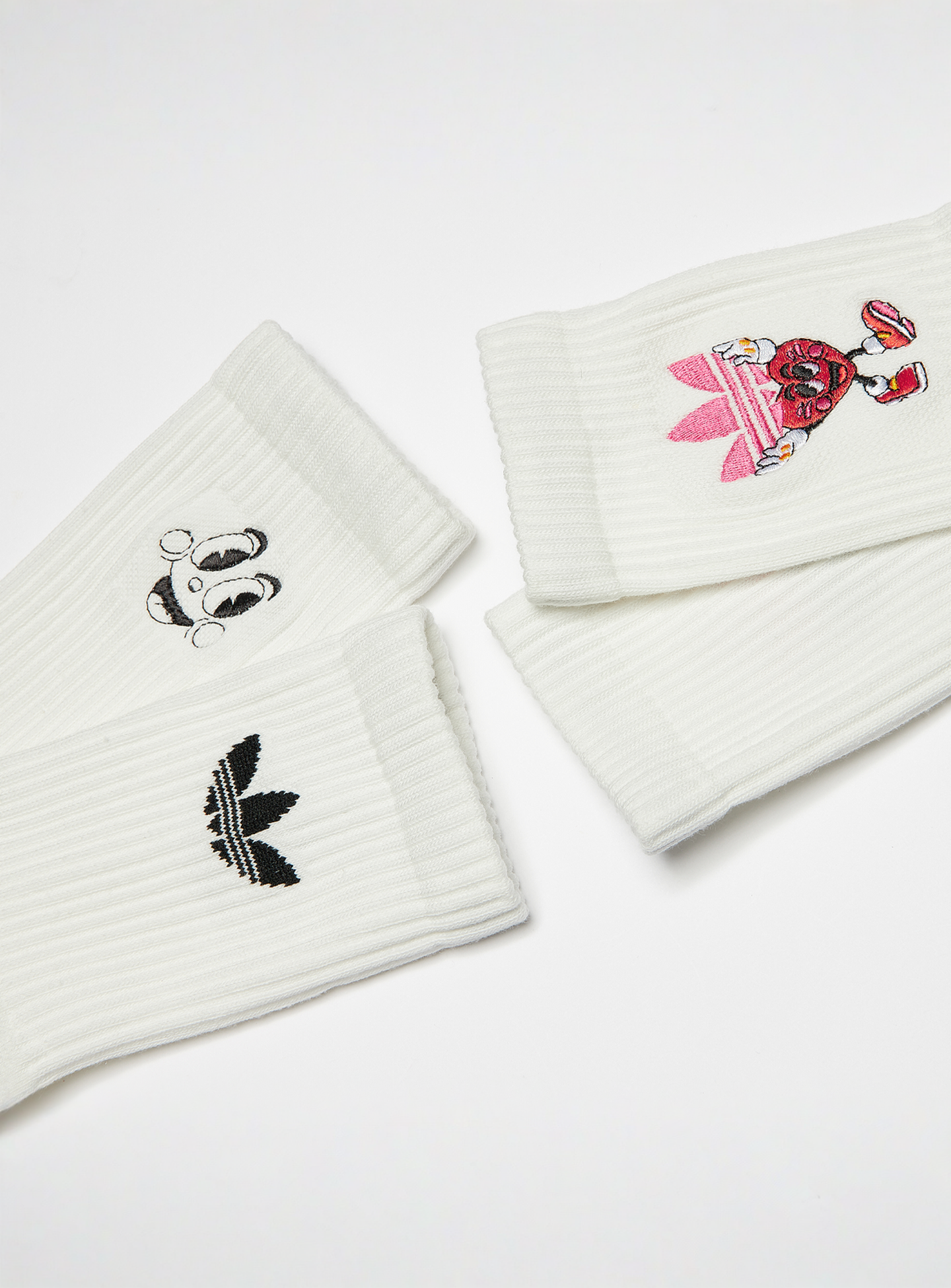 adidas Originals, 2 PACK - Nelson Valentines Crew Socks, white, Image 3 of 3