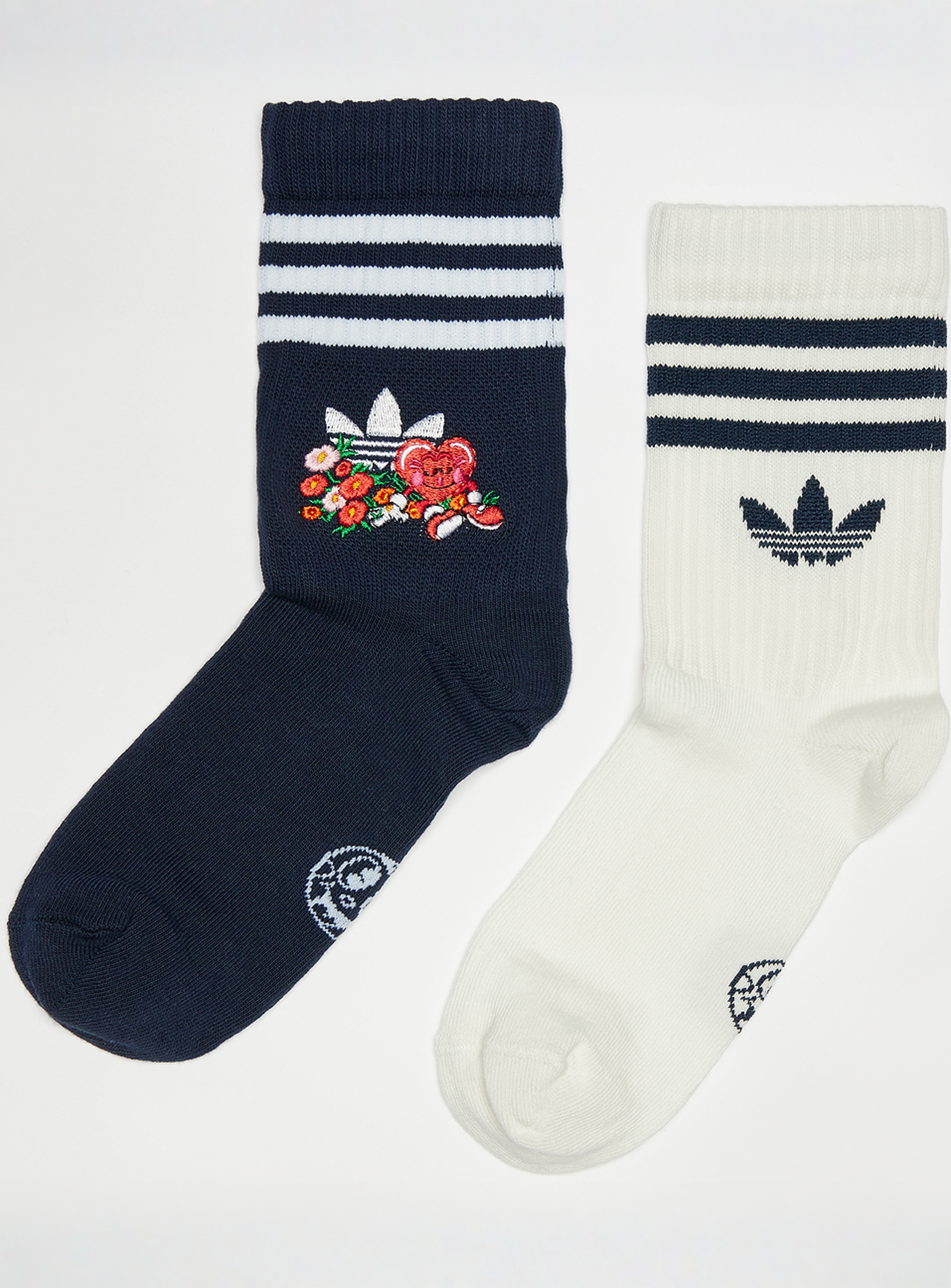 adidas Originals, 2 PACK - Nelson Valentines Crew Socks, multi-colour, Image 1 of 2
