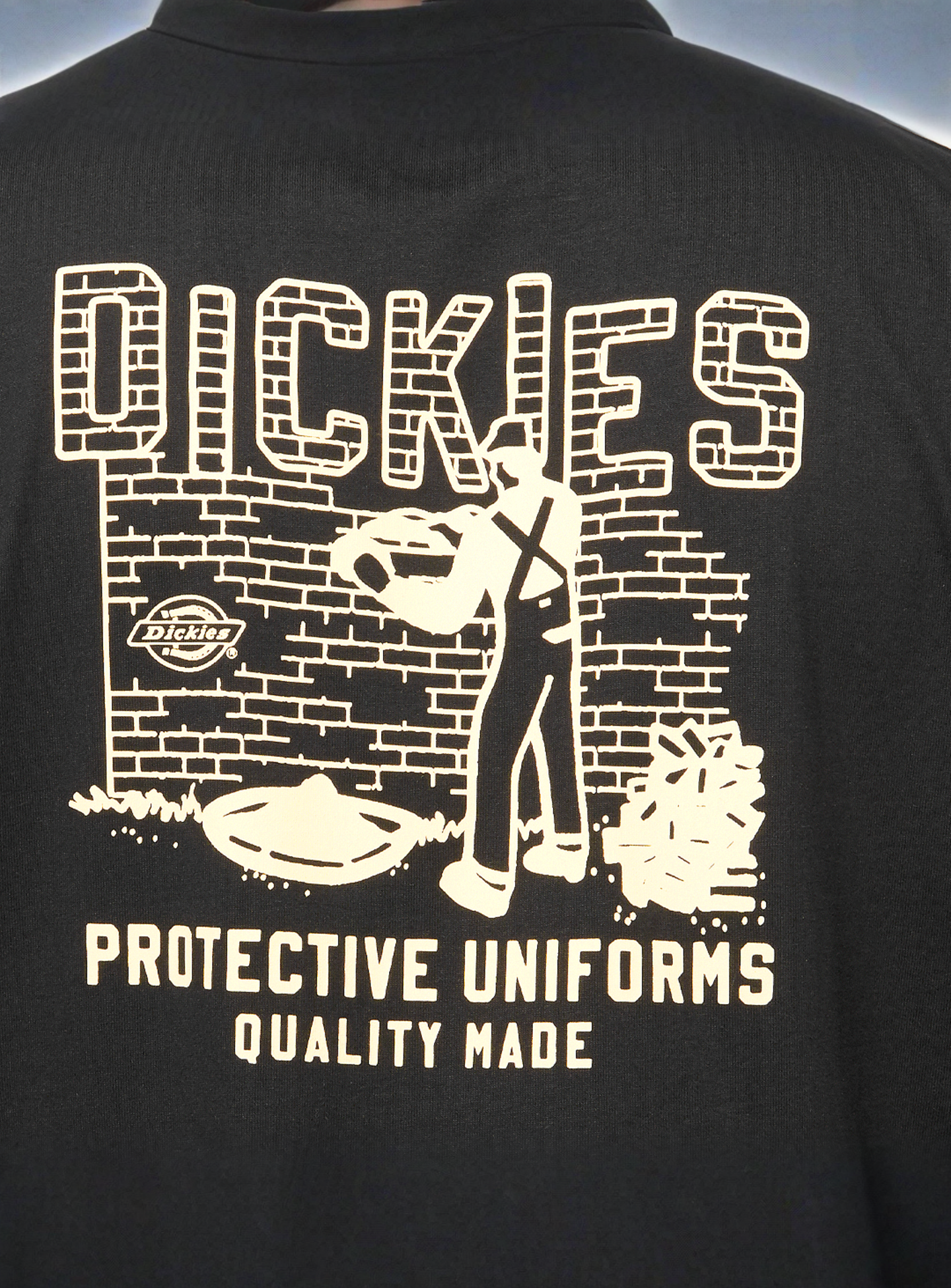 Dickies, Bricklane Shortsleeve Tee, black, Image 4 of 5