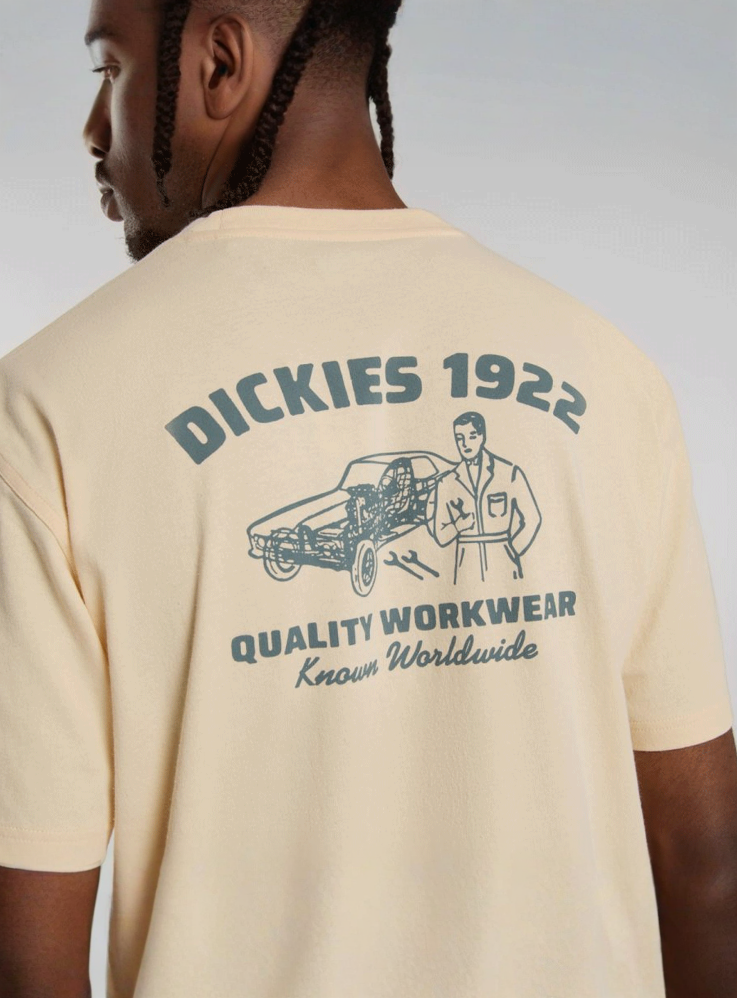 Dickies, Mechanic Short Sleeve Tee, beige, Image 4 of 5