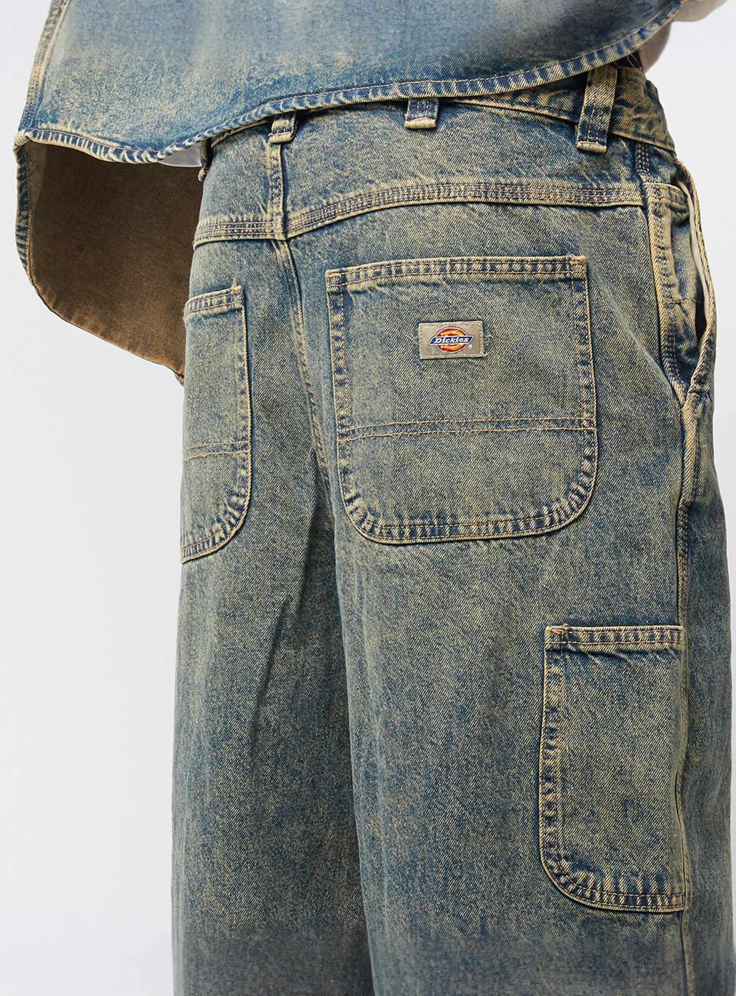 Dickies, Madison Baggy Fit Denim, blue, Image 3 of 5