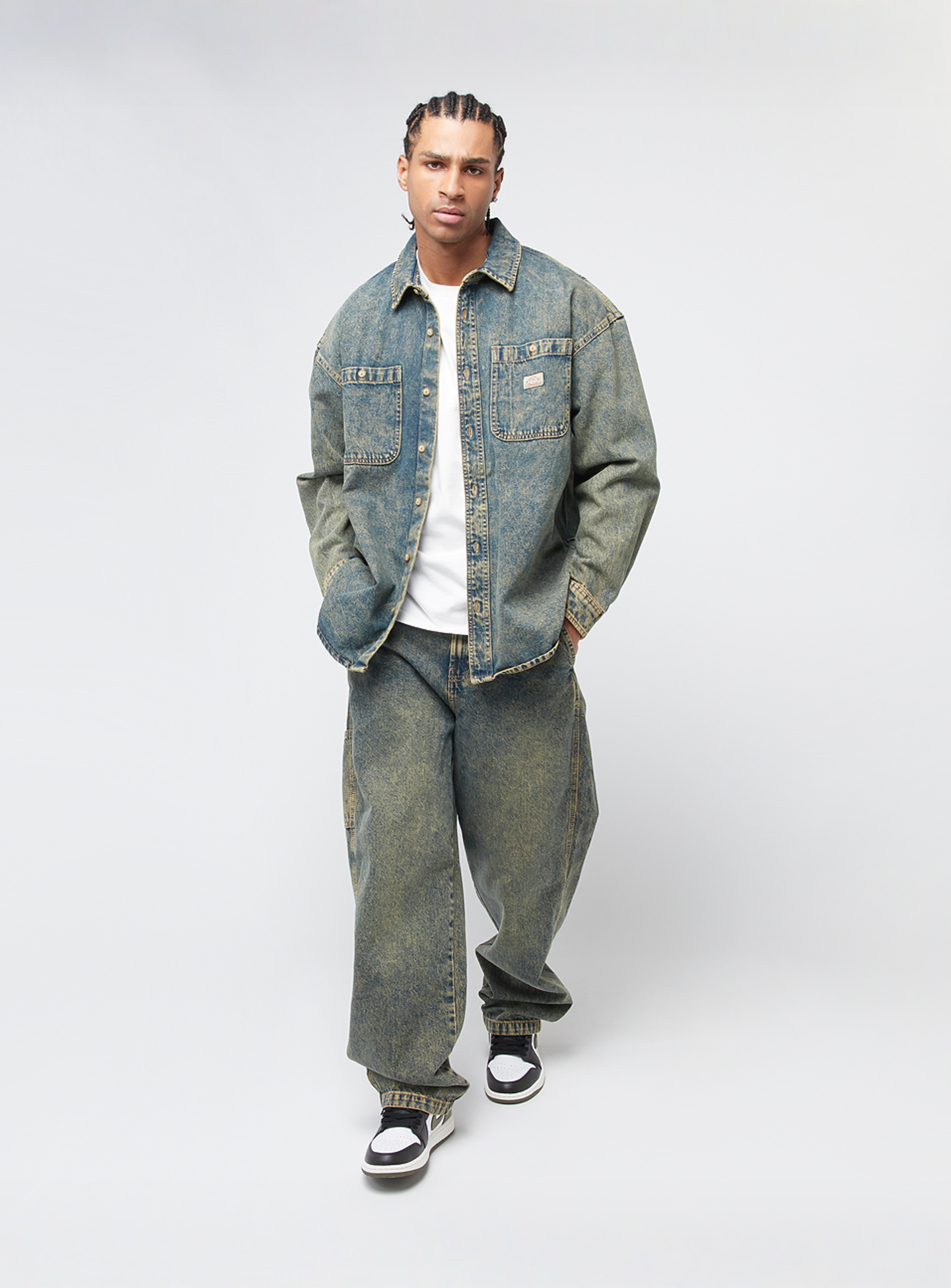 Dickies, Houston Longsleeve Shirt, blue, Image 4 of 4