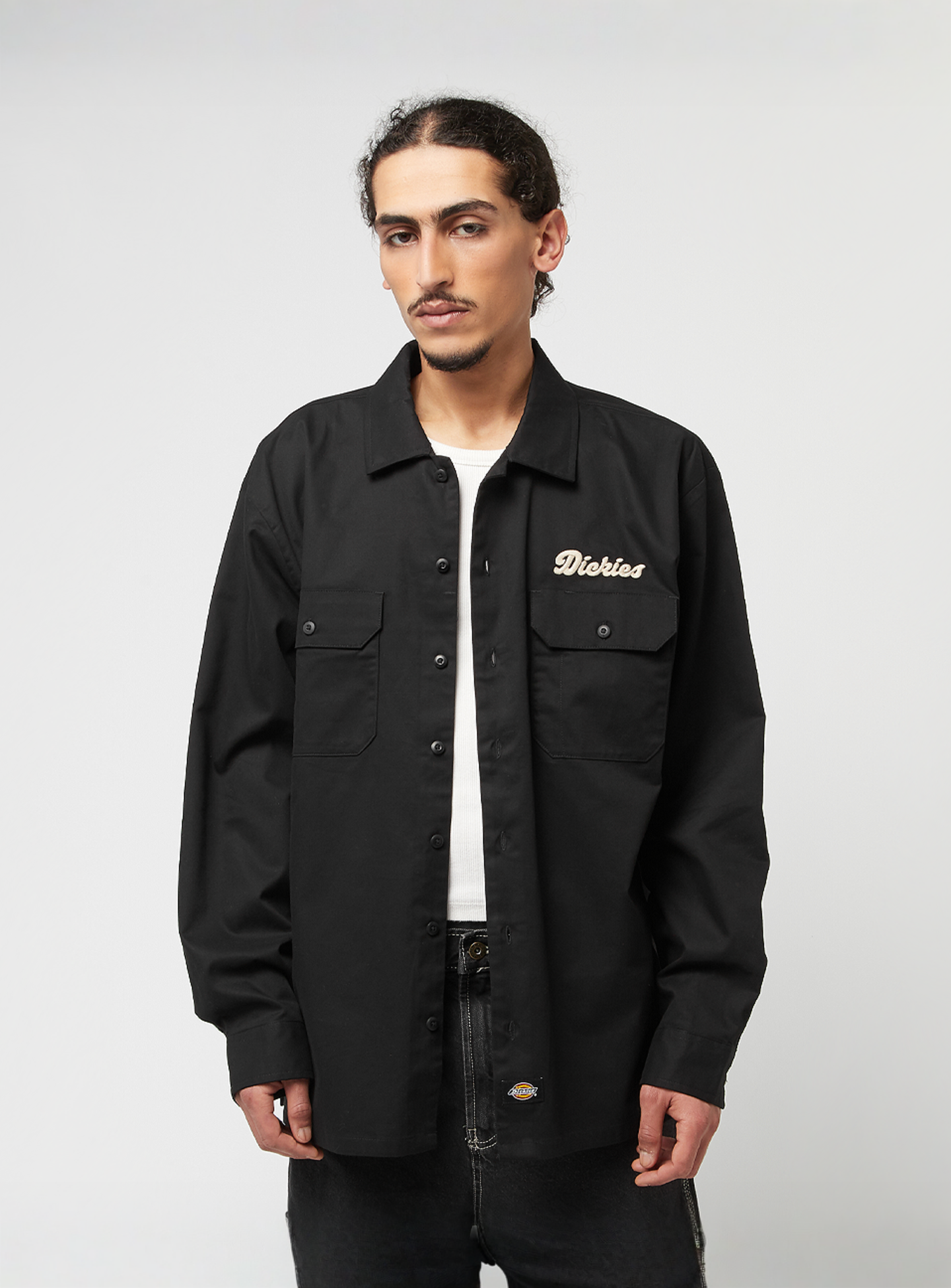 Dickies, Lewistown Longsleeve Shirt, black, Image 2 of 6