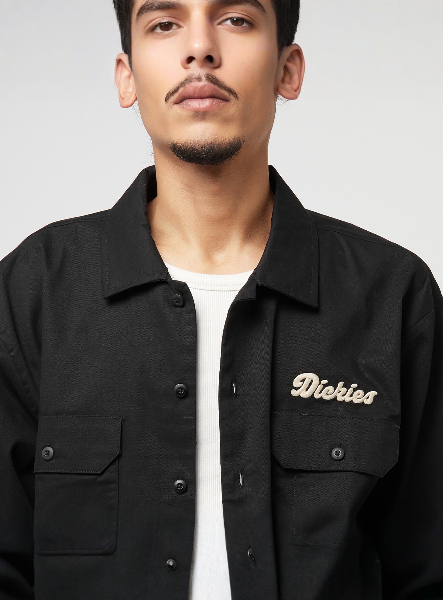 Dickies, Lewistown Longsleeve Shirt, black, Image 3 of 6