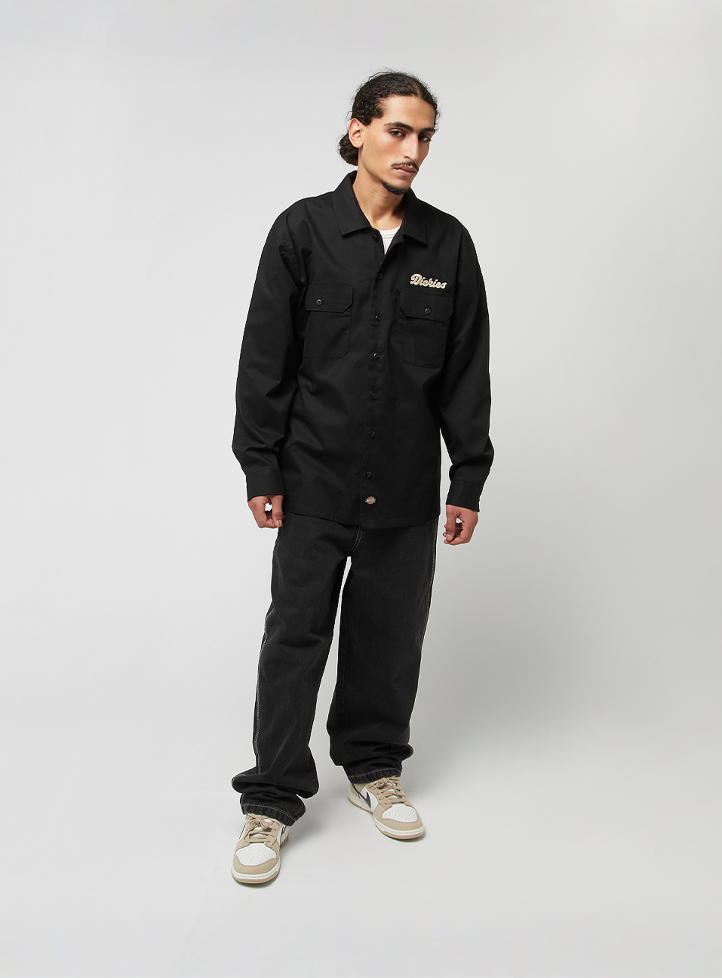 Dickies, Lewistown Longsleeve Shirt, black, Image 6 of 6