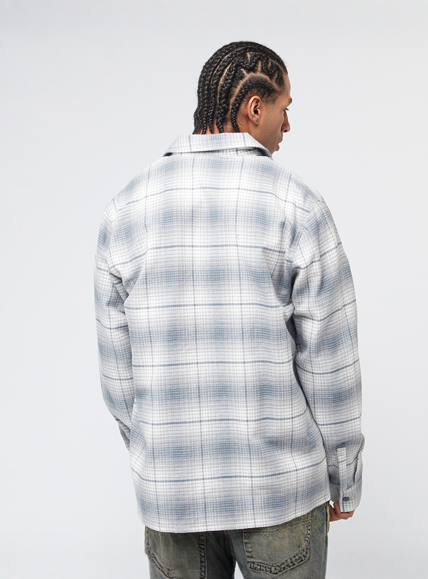 Dickies, FOREST CHECK SHIRT cypress, blue, Image 2 of 4