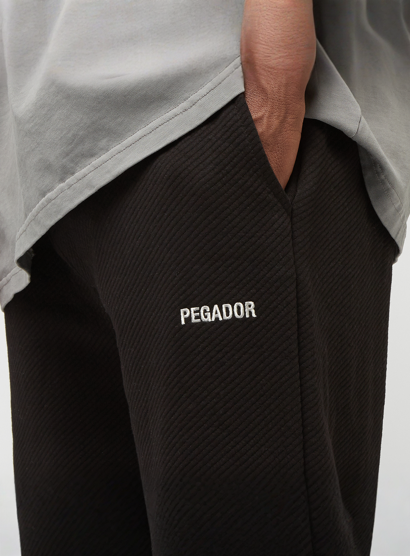 Pegador, Veal Wide Structured Pants, black, Image 3 of 5