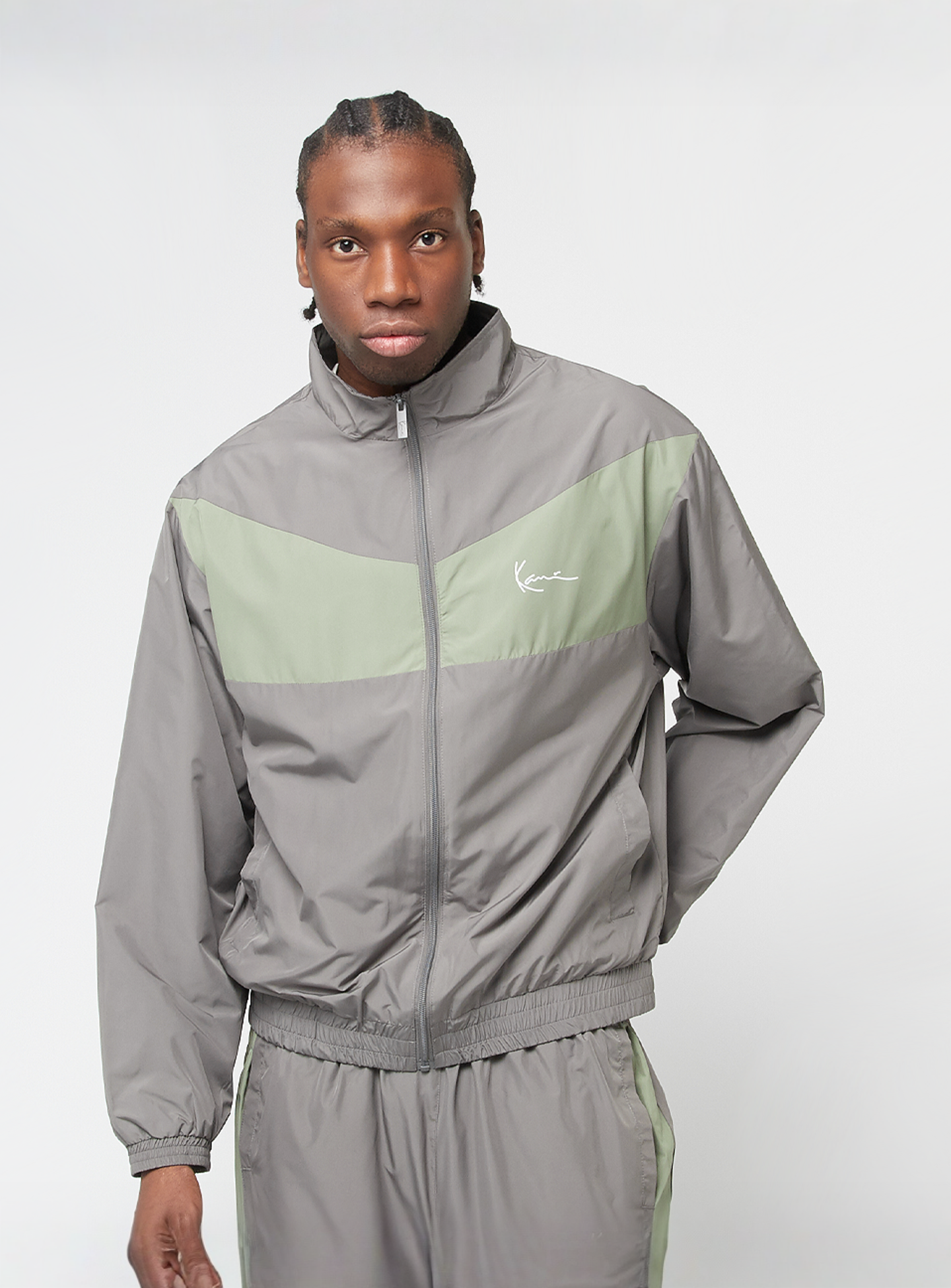 Karl Kani, Signature Trackjacket, grey, Image 1 of 4