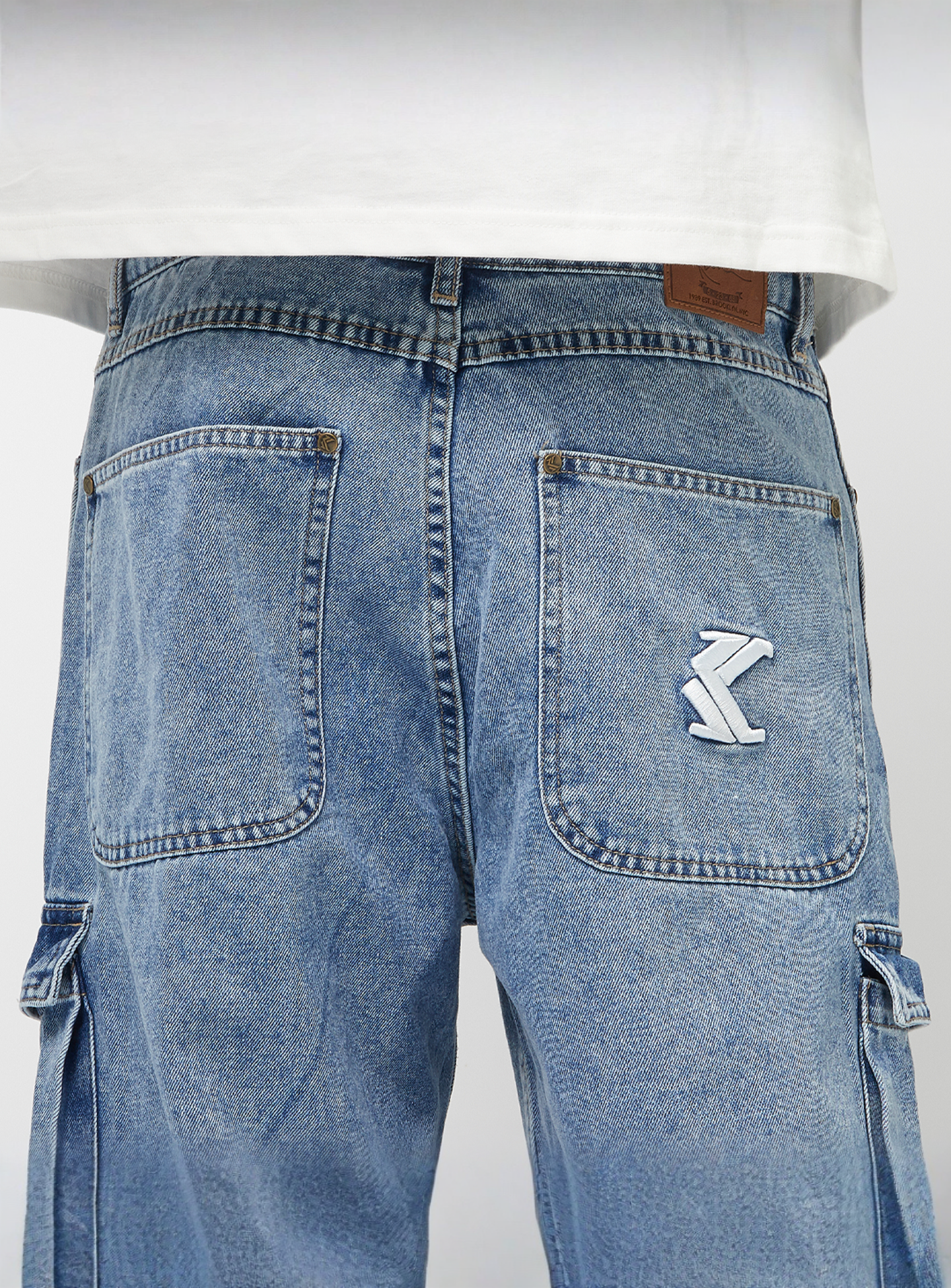 Karl Kani, OG Sidepocket Baggy Denim Vintage, blue, Image 6 of 7