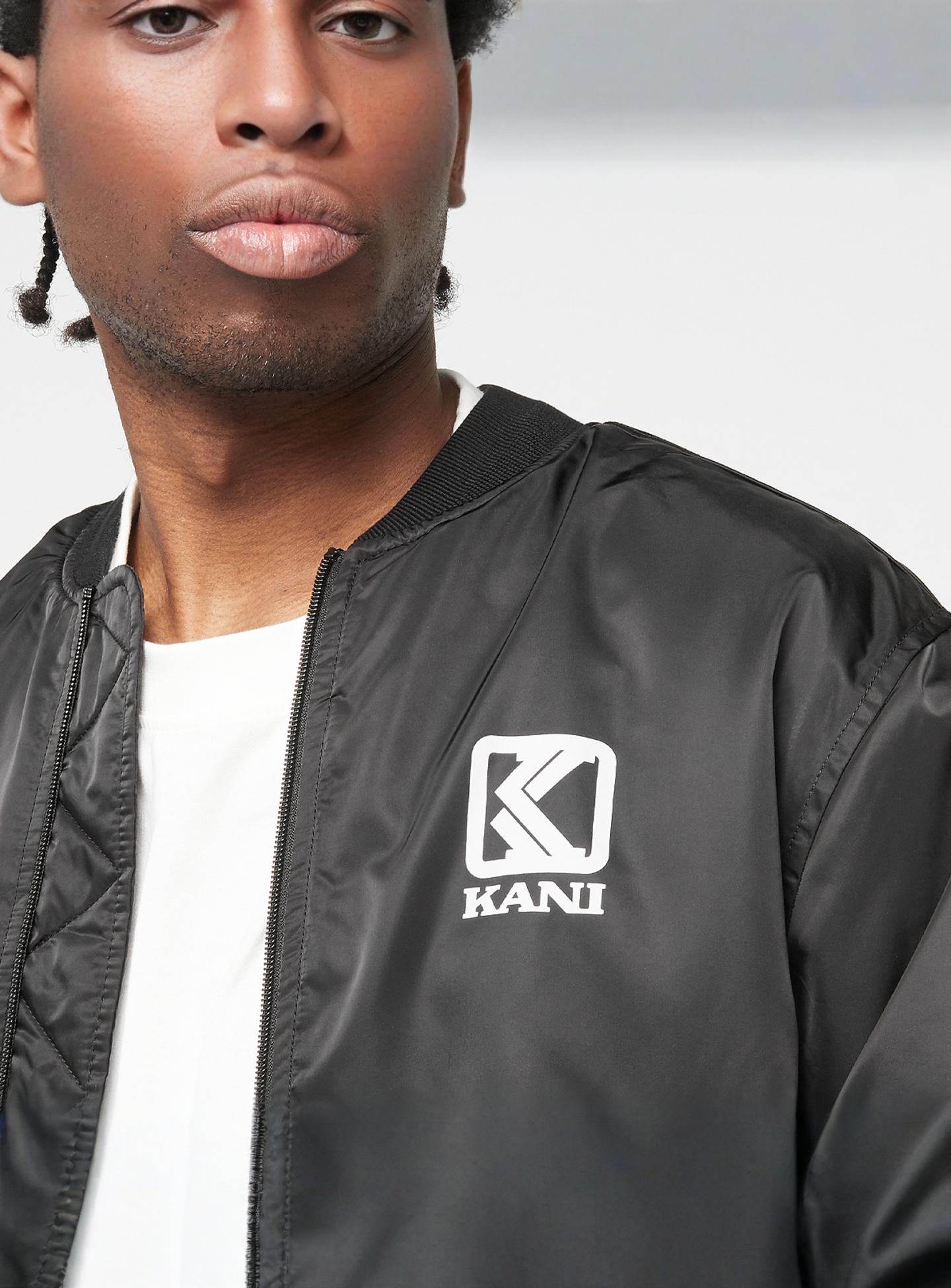 Karl Kani, Og Bomber Jacket, black, Image 3 of 5