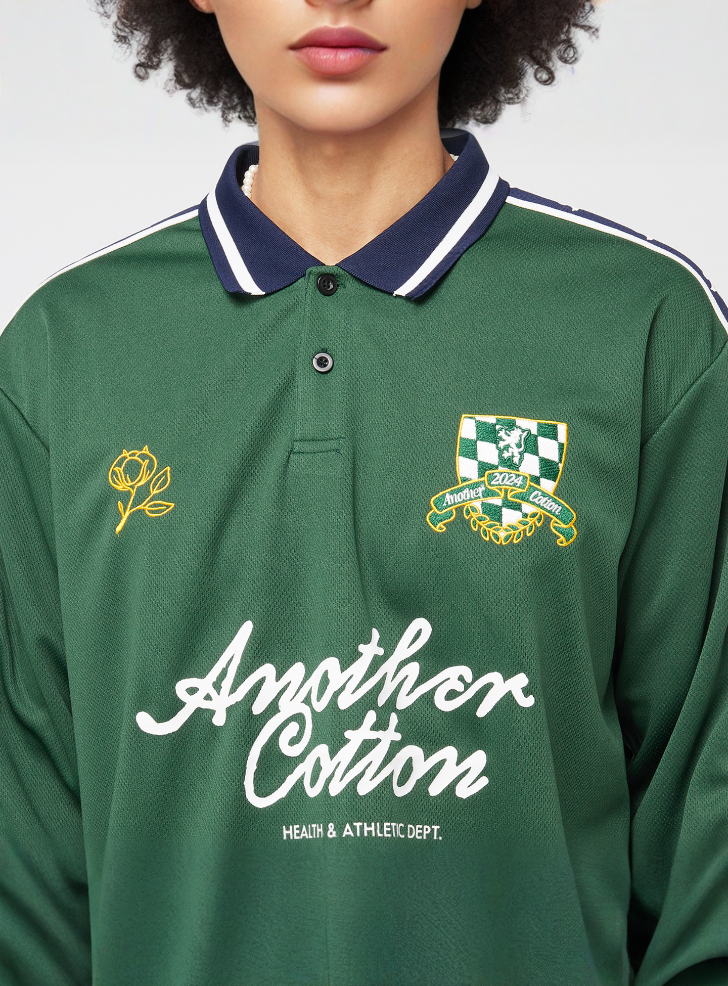 Another Cotton Lab, Longsleeve Sport Jersey, green, Image 3 of 6
