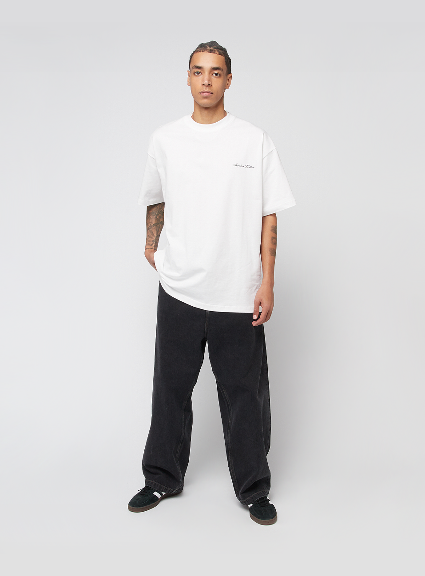 Another Cotton Lab, Deuce Oversized T-Shirt, white, Image 5 of 5