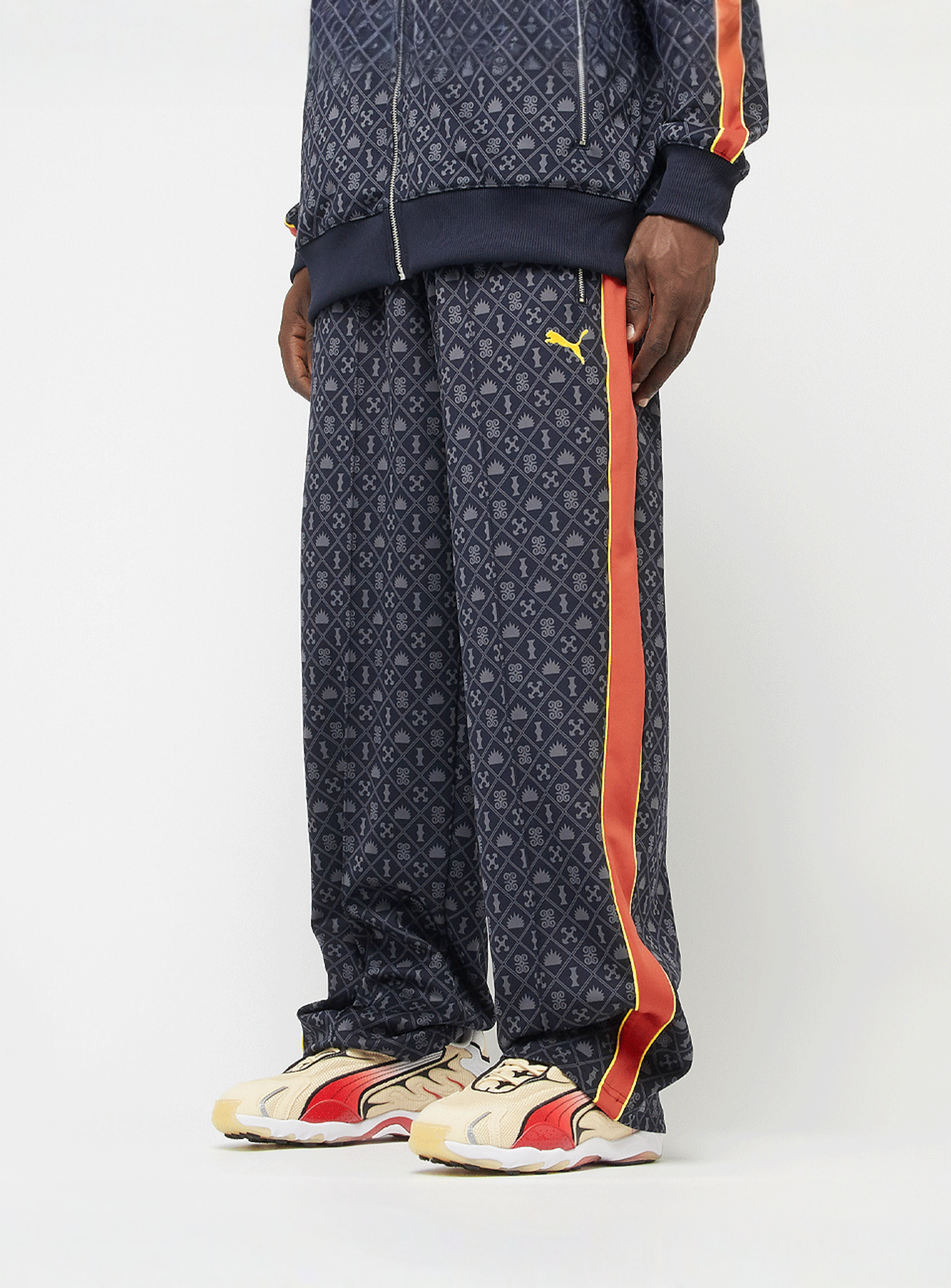 PUMA, T7 Road To Unity All Over Print Relaxed Straight TP DK, blue, Image 1 of 6