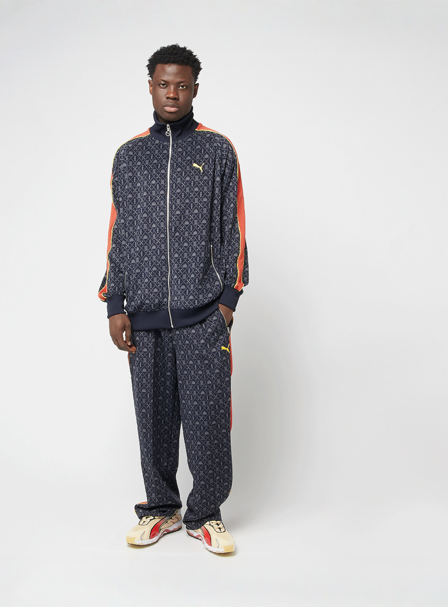 PUMA, T7 Road To Unity All Over Print Relaxed Straight TP DK, blue, Image 6 of 6