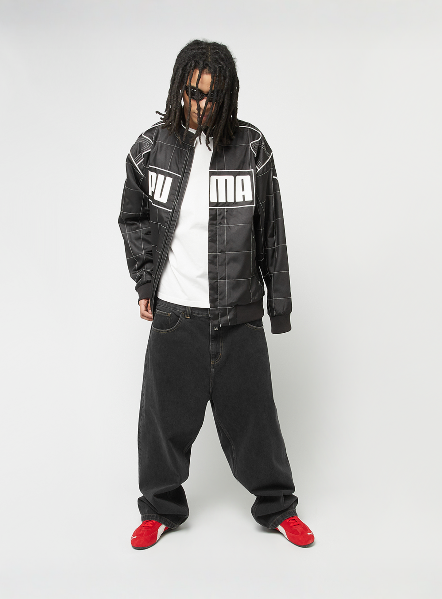 PUMA, Archive Seasonal Relaxed Racer Jacket, black, Image 7 of 7