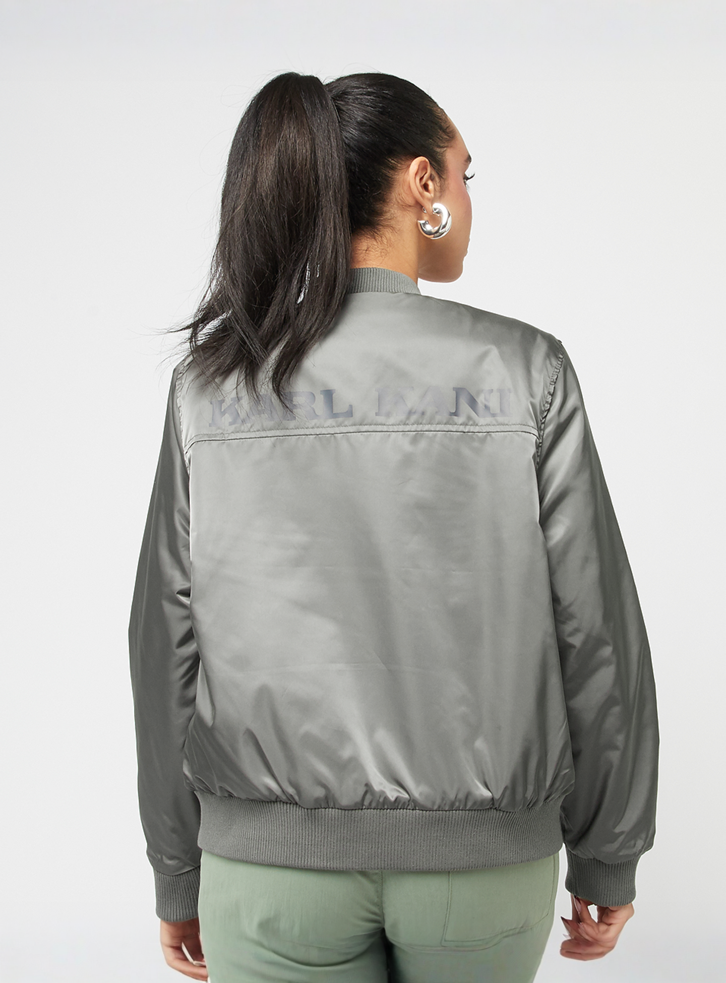 Karl Kani, OG Bomber Jacket, grey, Image 2 of 5