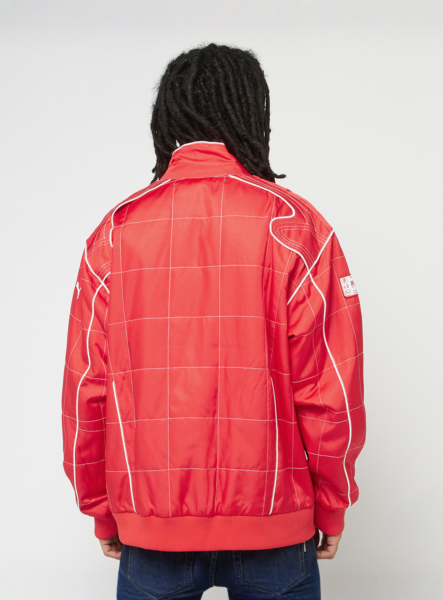 PUMA, Archive Seasonal Relaxed Racer Jacket, red, Image 2 of 7