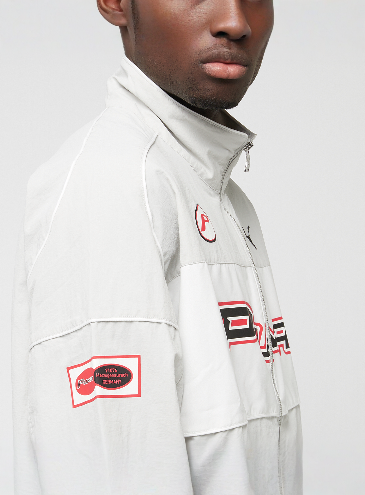 PUMA, SDS Relaxed Graphic Track Jacket WV, grey, Image 4 of 5