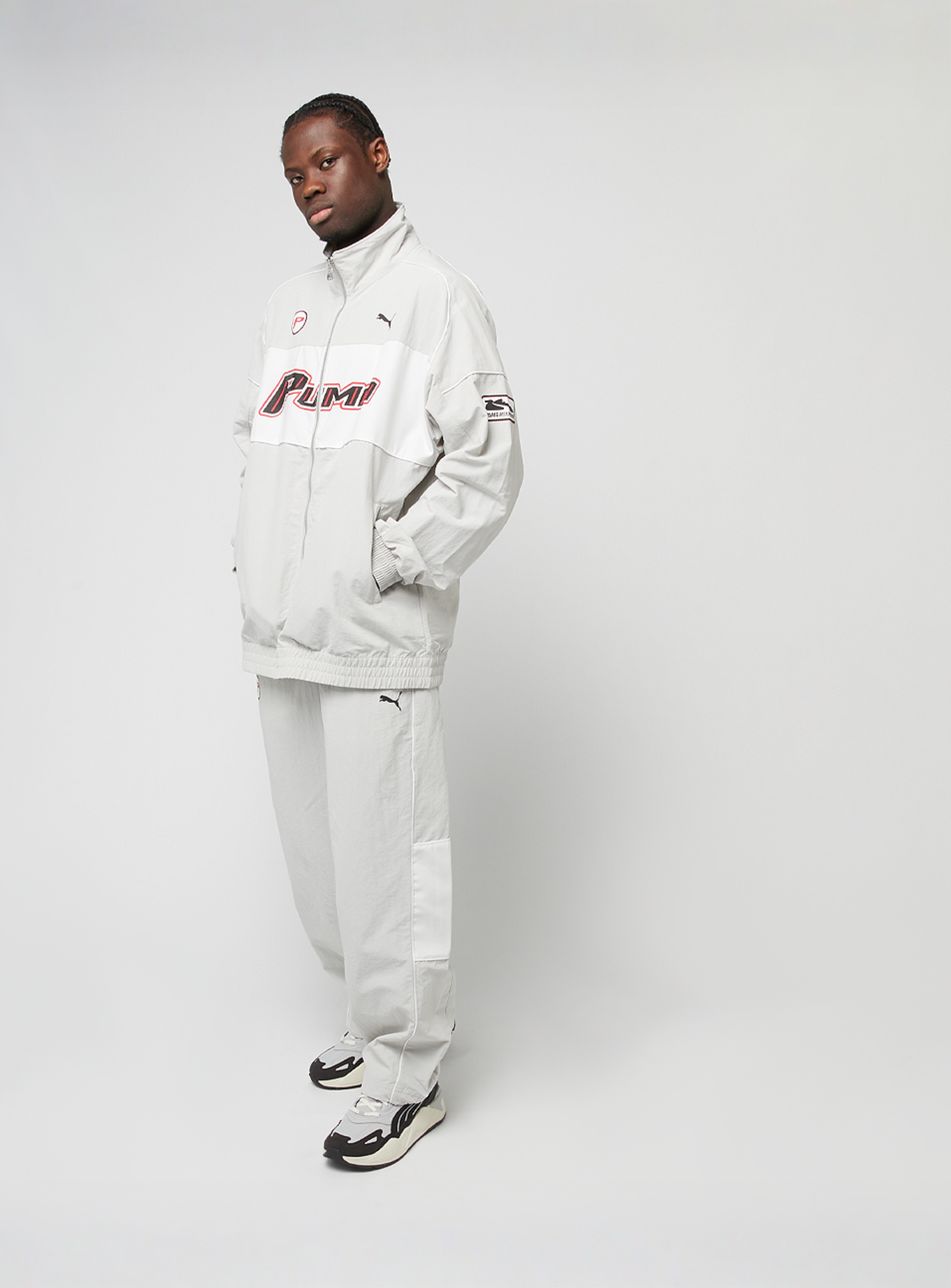 PUMA, SDS Relaxed Graphic Track Pants WV, grey, Image 5 of 5