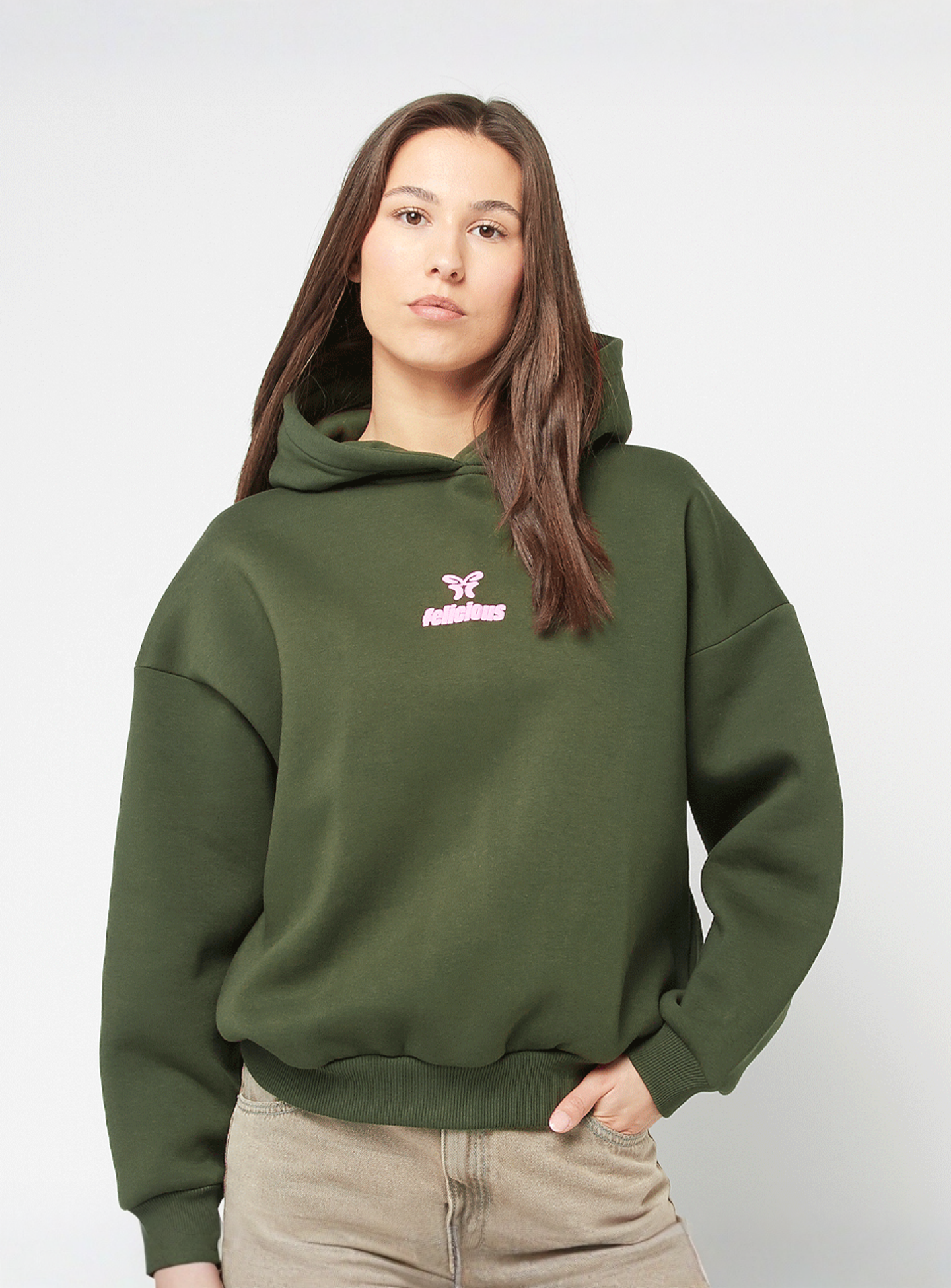 Felicious, Basic Hoodie, green, Image 1 of 4