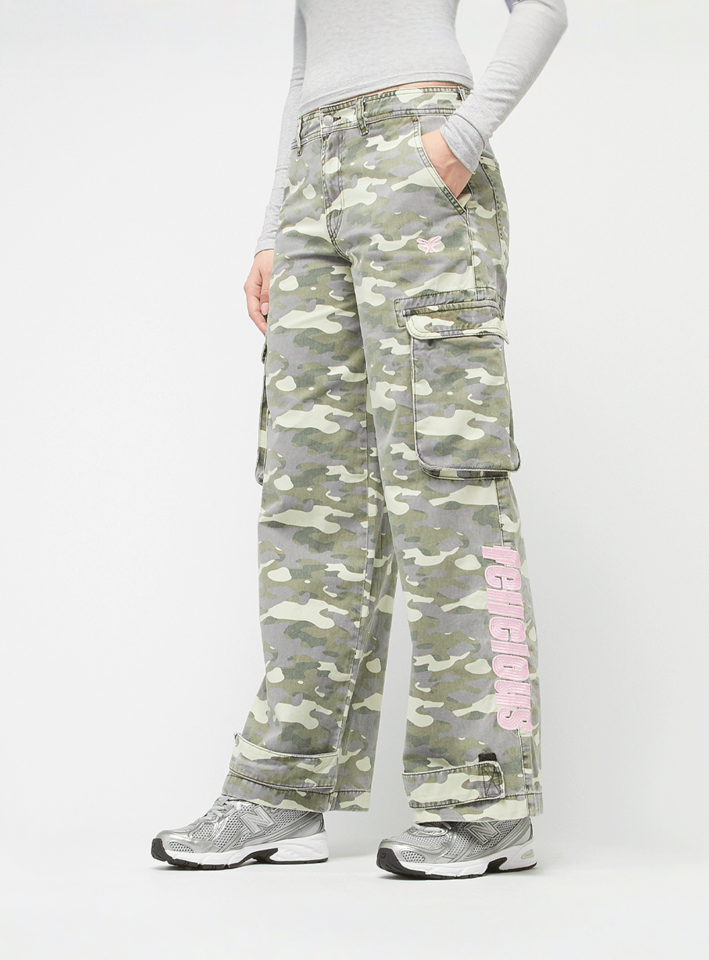 Felicious, Camouflage Cargo Pants, camouflage, Image 1 of 8