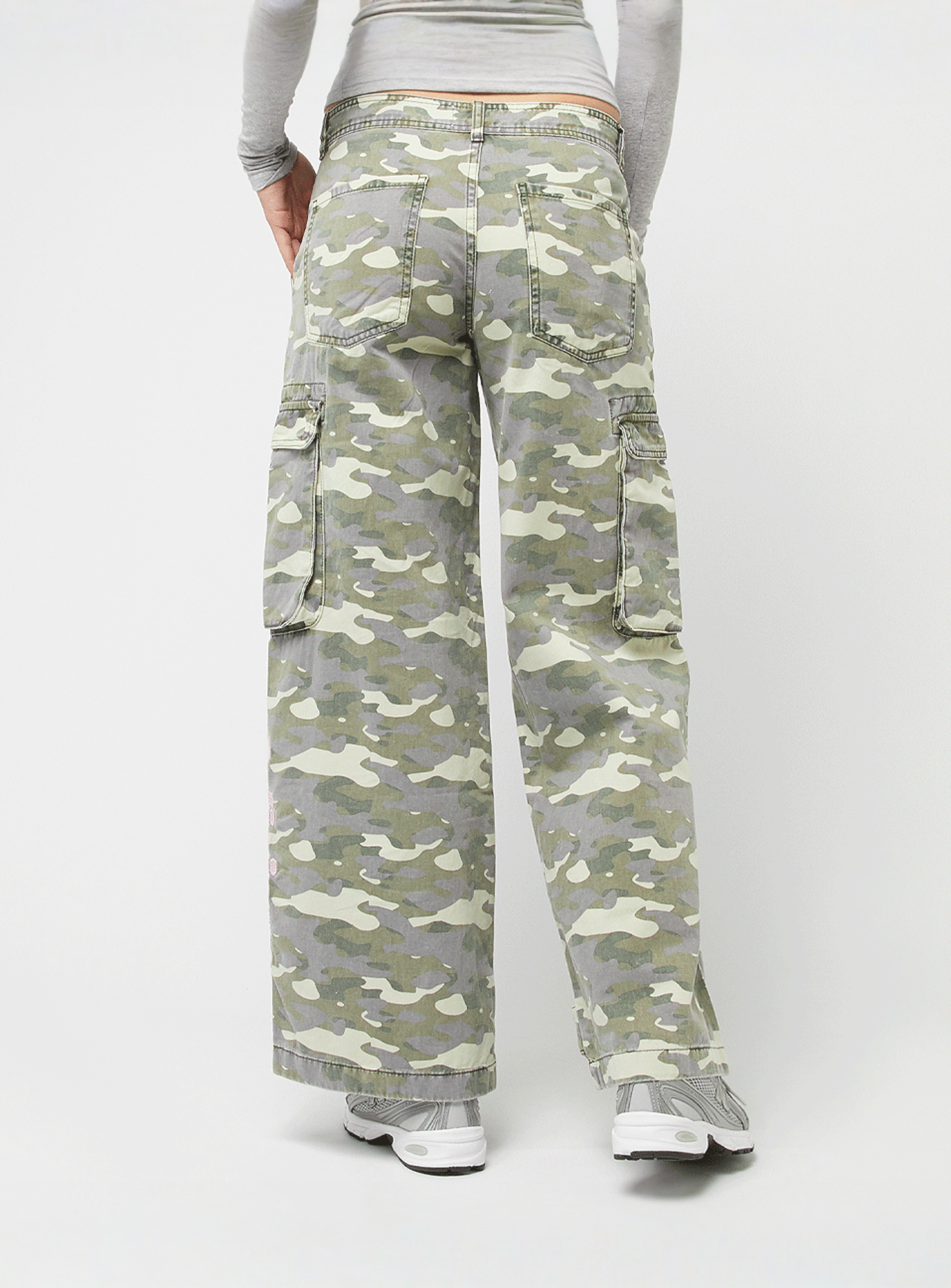 Felicious, Camouflage Cargo Pants, camouflage, Image 2 of 8