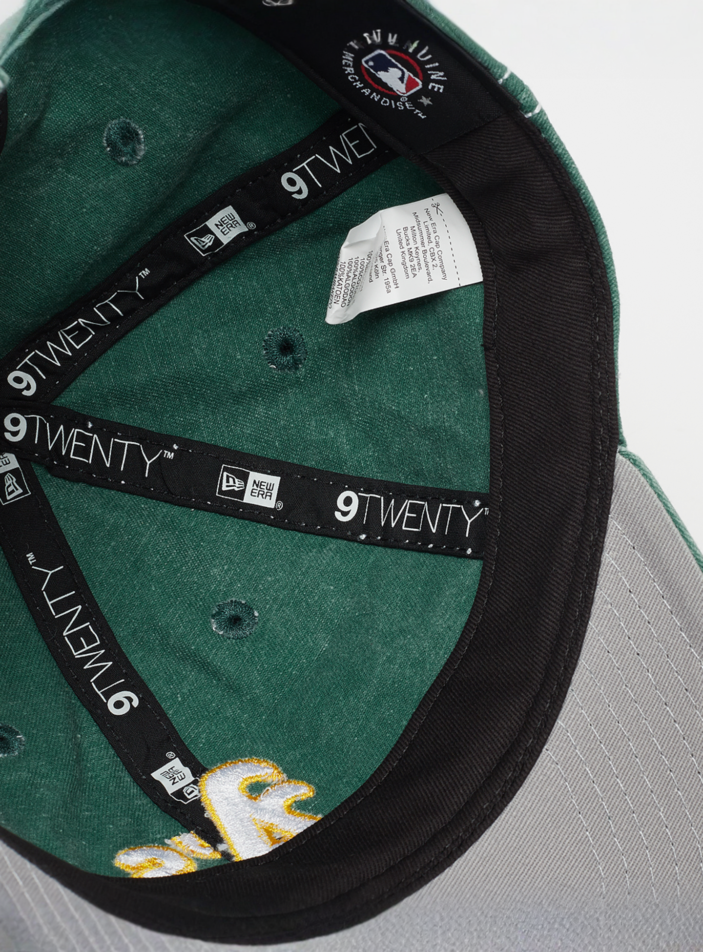 New Era, 9Twenty Washed Contrast Athletics - 2025, green, Image 3 of 4