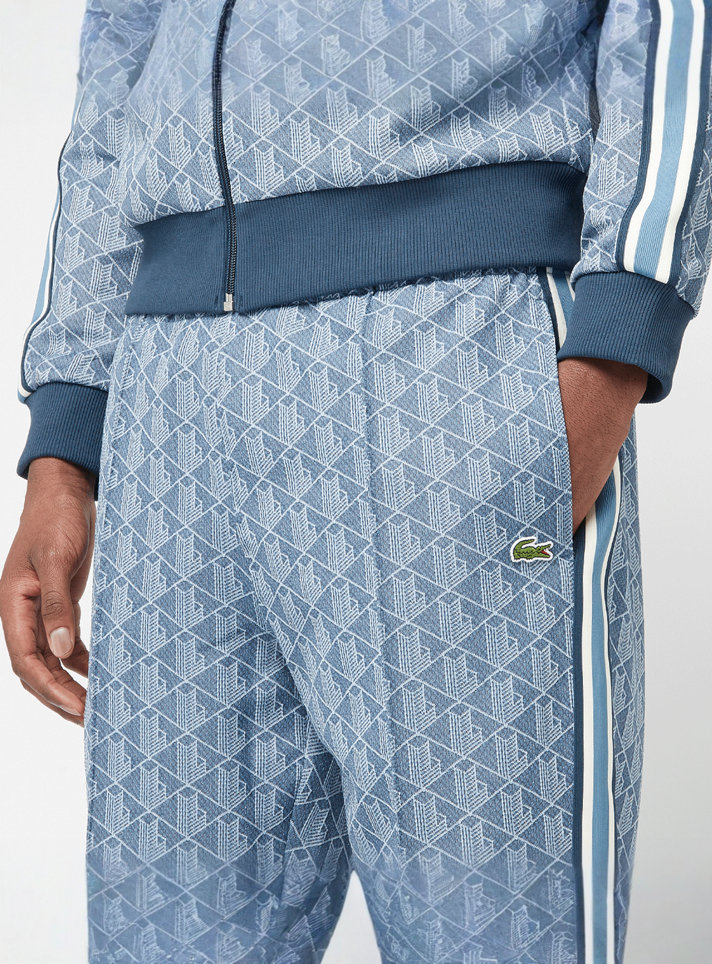 Lacoste, Trackpants Paris with monogramm, blue, Image 5 of 7