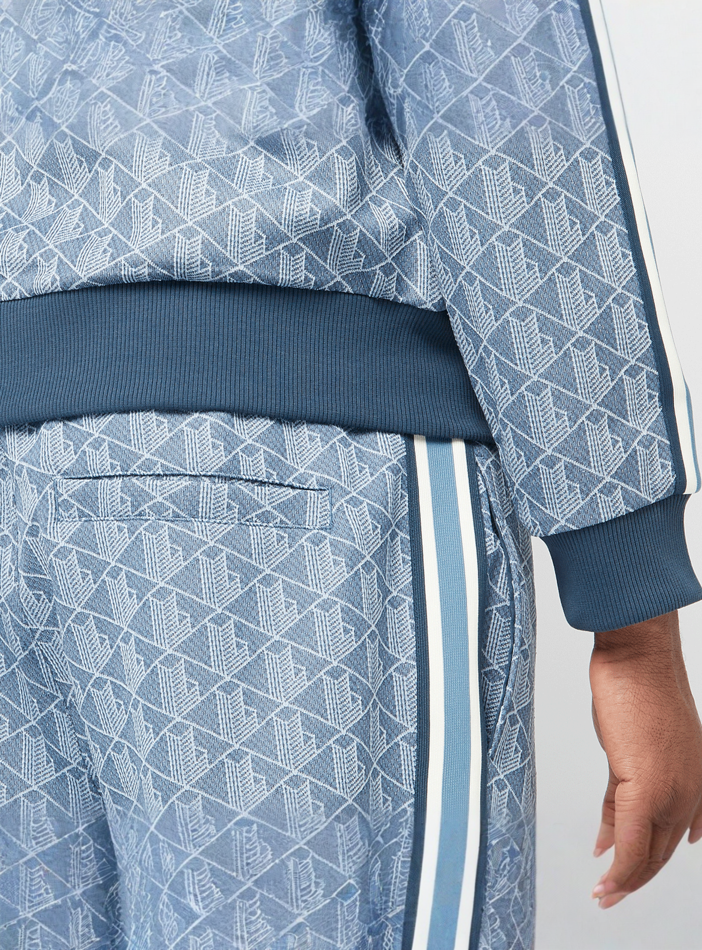Lacoste, Trackpants Paris with monogramm, blue, Image 6 of 7
