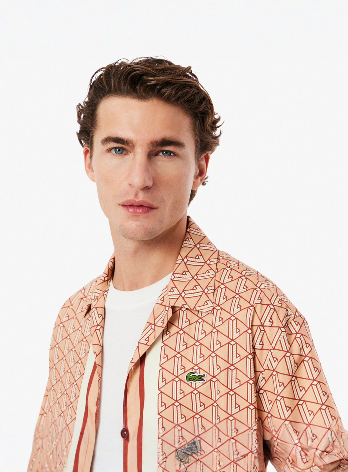 Lacoste, Oberhemd, beige, Image 3 of 4
