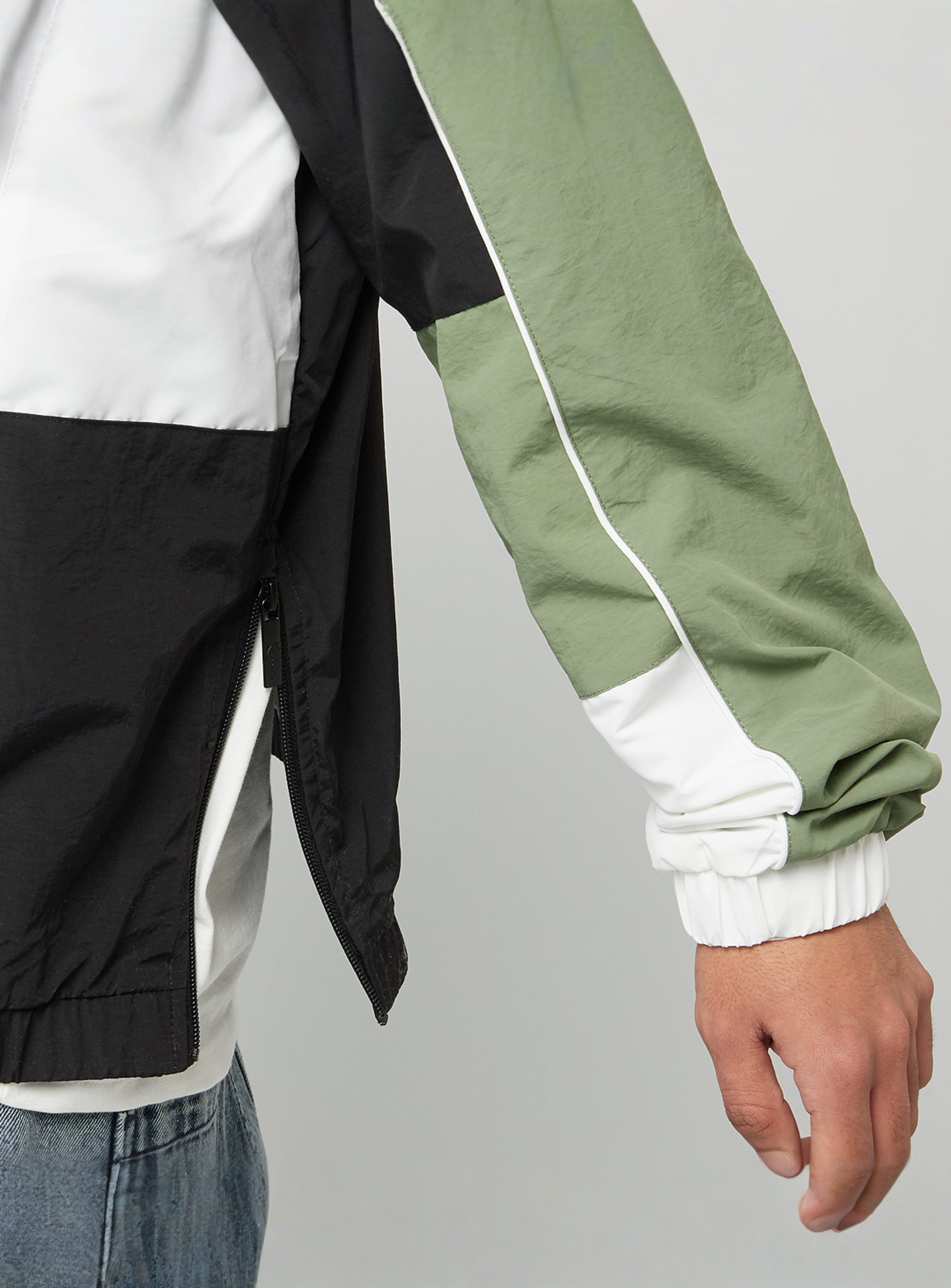 Karl Kani, Woven Retro Windbreaker, green, Image 4 of 6