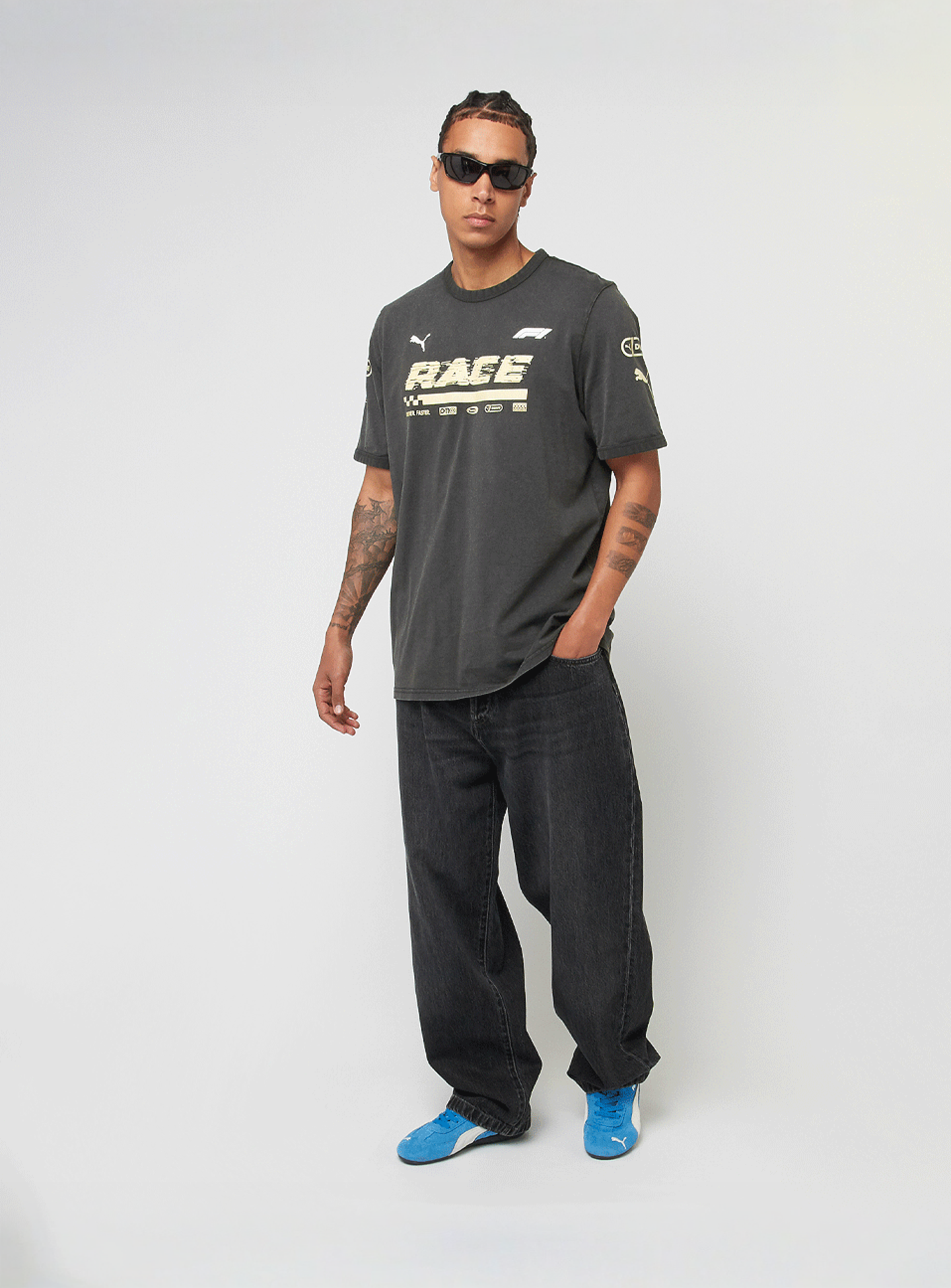 PUMA, F1 Graphic Ringer Tee, grey, Image 7 of 7