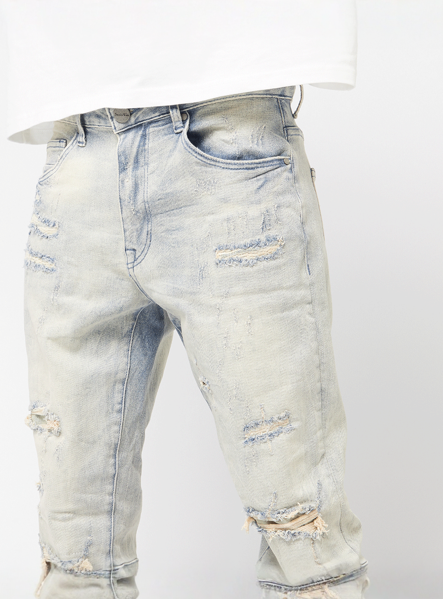 Smoke Rise, Vintage Washed Jeans, blue, Image 3 of 5