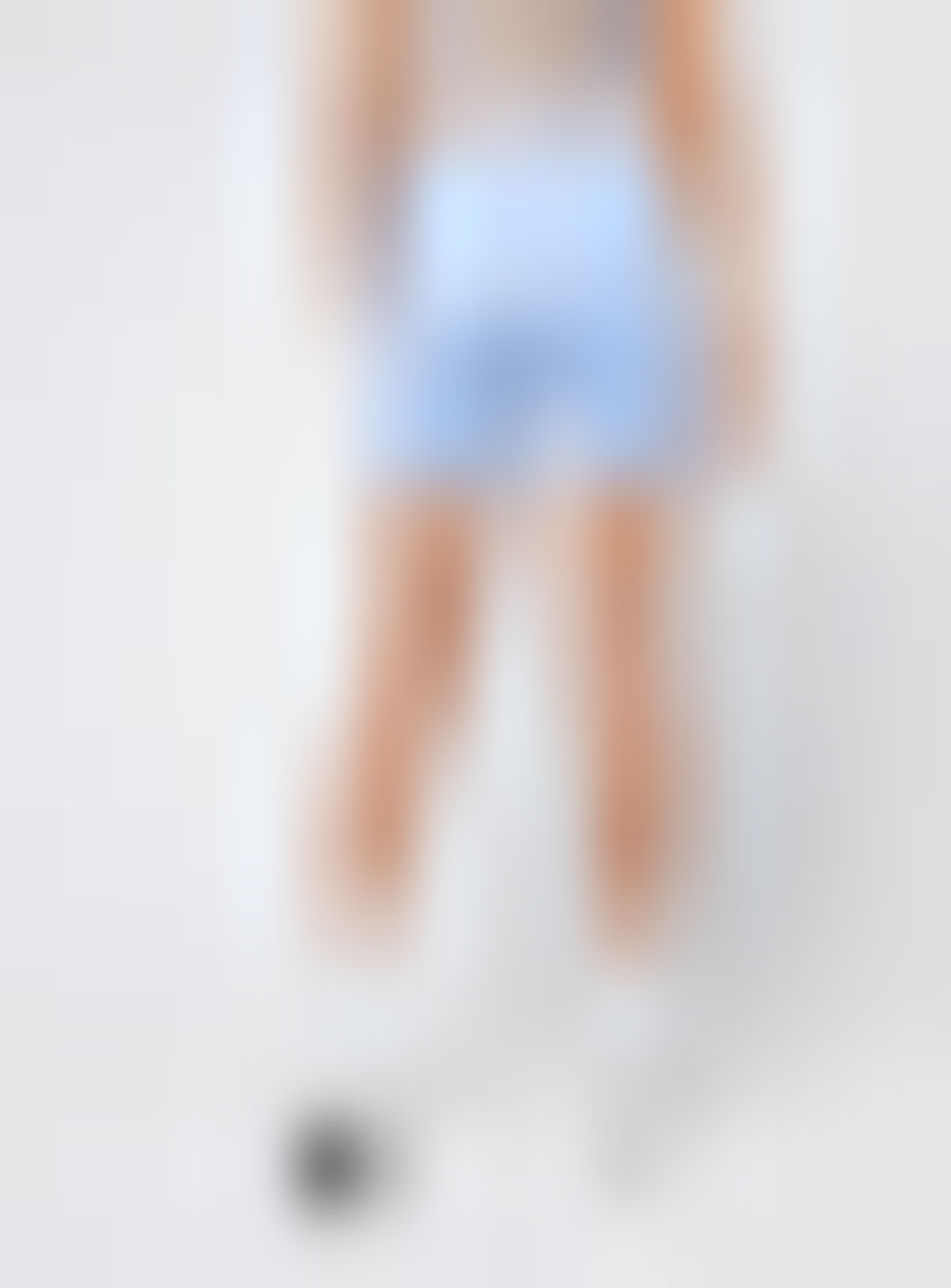 New Balance, Harmony High Rise Short 6", blue, Image 2 of 4