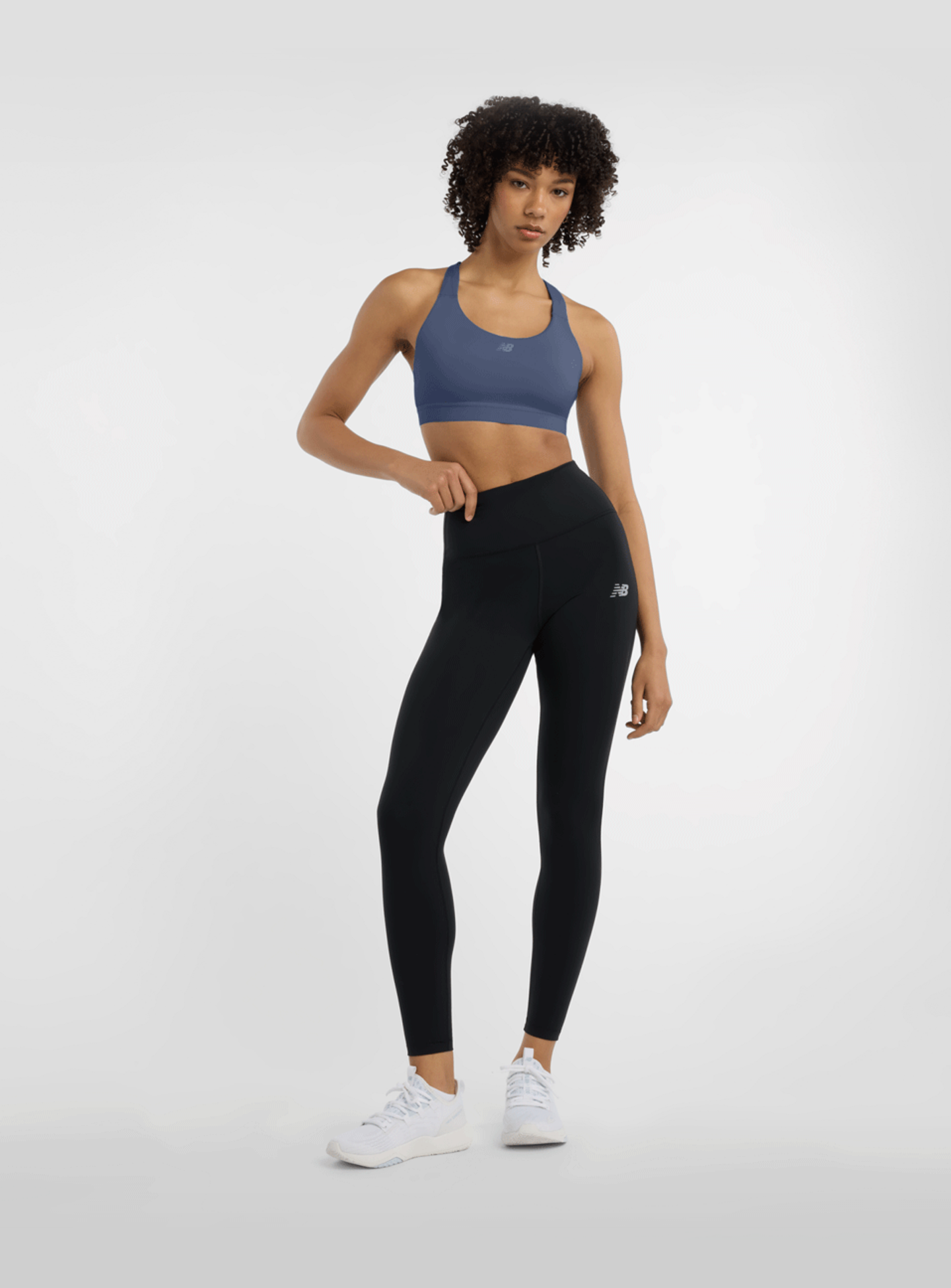 New Balance, Essential Train Bra, blue, Image 5 of 5