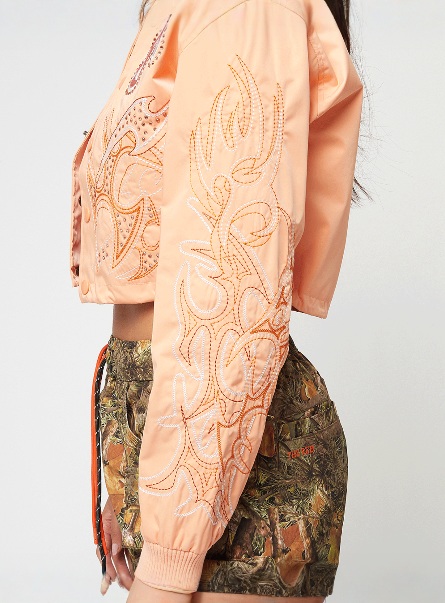 Smoke Rise, Coated Light Jacket, orange, Image 4 of 5