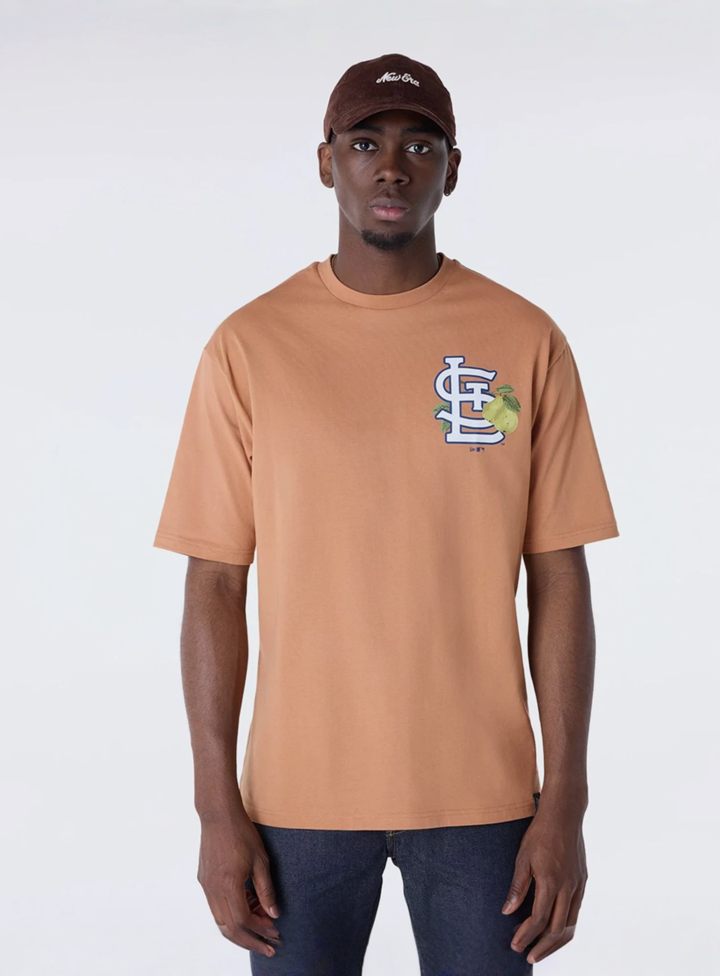 New Era, MLB Fruit Graphic Tee St. Louis Cardinals, orange, Image 1 of 5