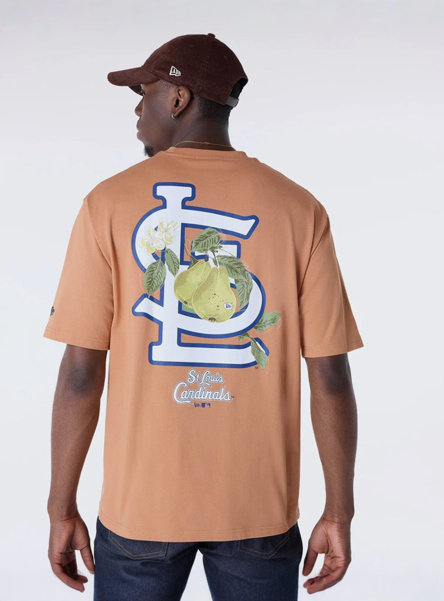 New Era, MLB Fruit Graphic Tee St. Louis Cardinals, orange, Image 2 of 5