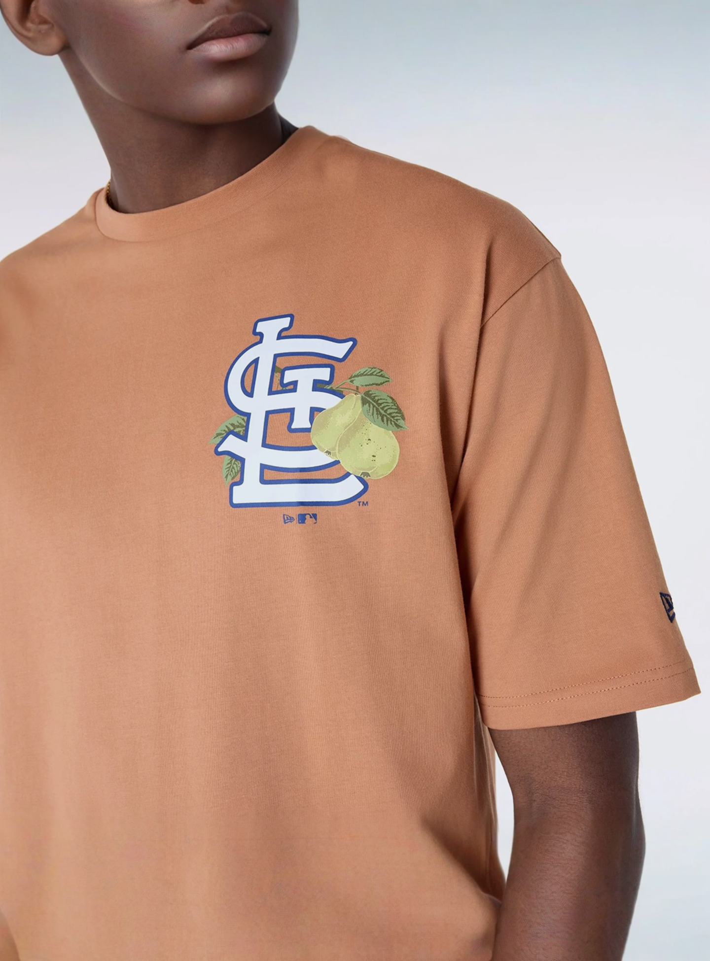 New Era, MLB Fruit Graphic Tee St. Louis Cardinals, orange, Image 3 of 5