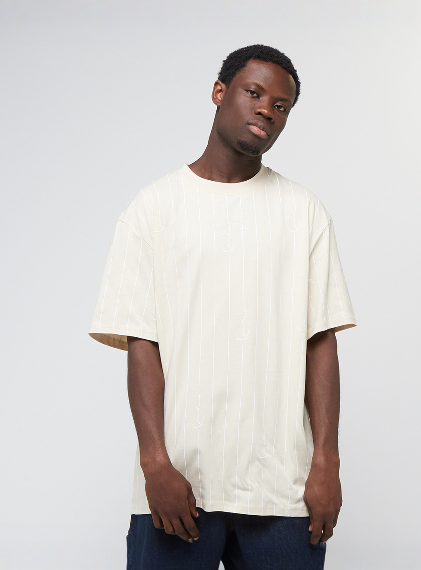 Karl Kani, Small Signature Logo Pinstripe, beige, Image 1 of 4