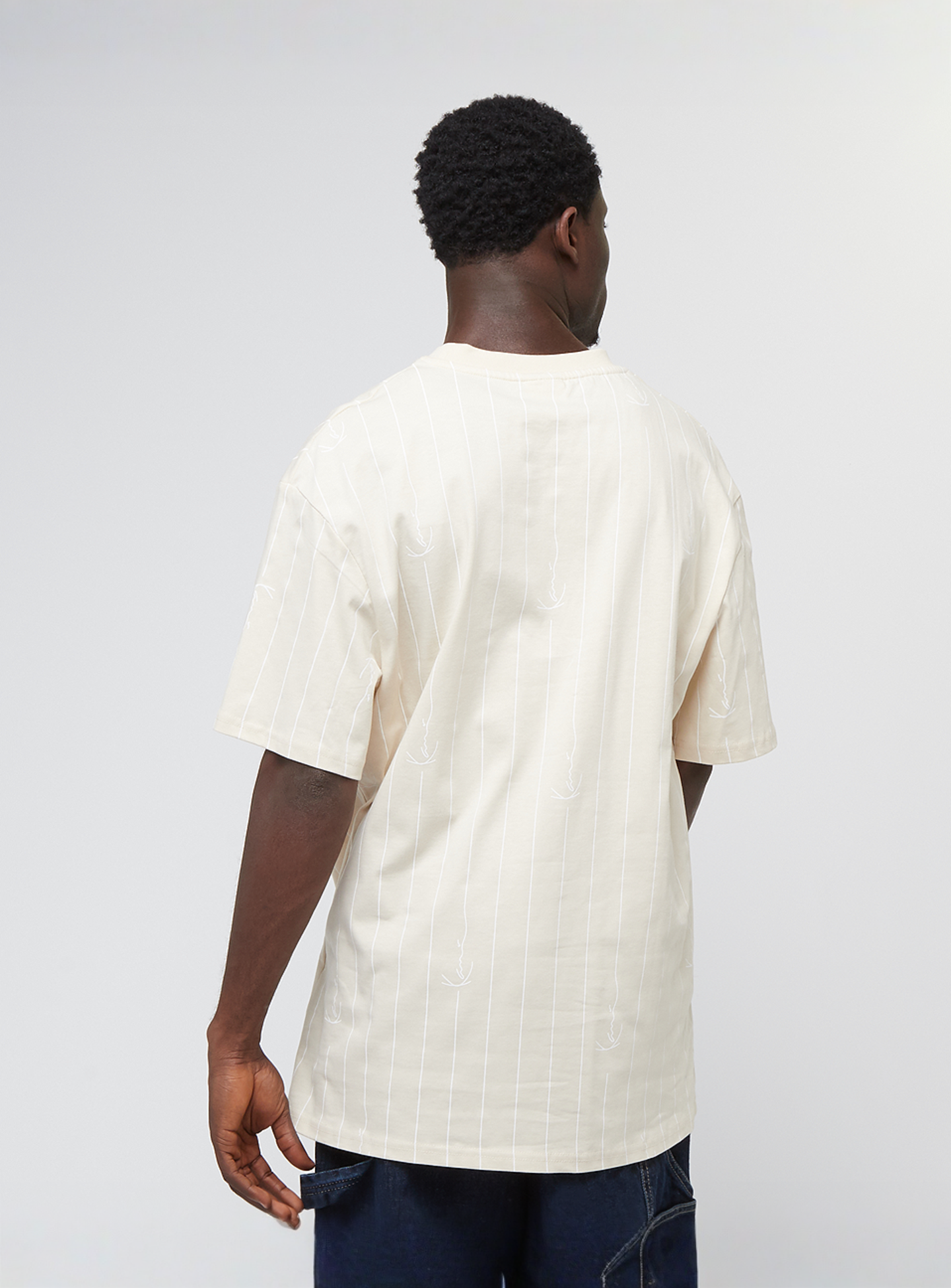 Karl Kani, Small Signature Logo Pinstripe, beige, Image 2 of 4