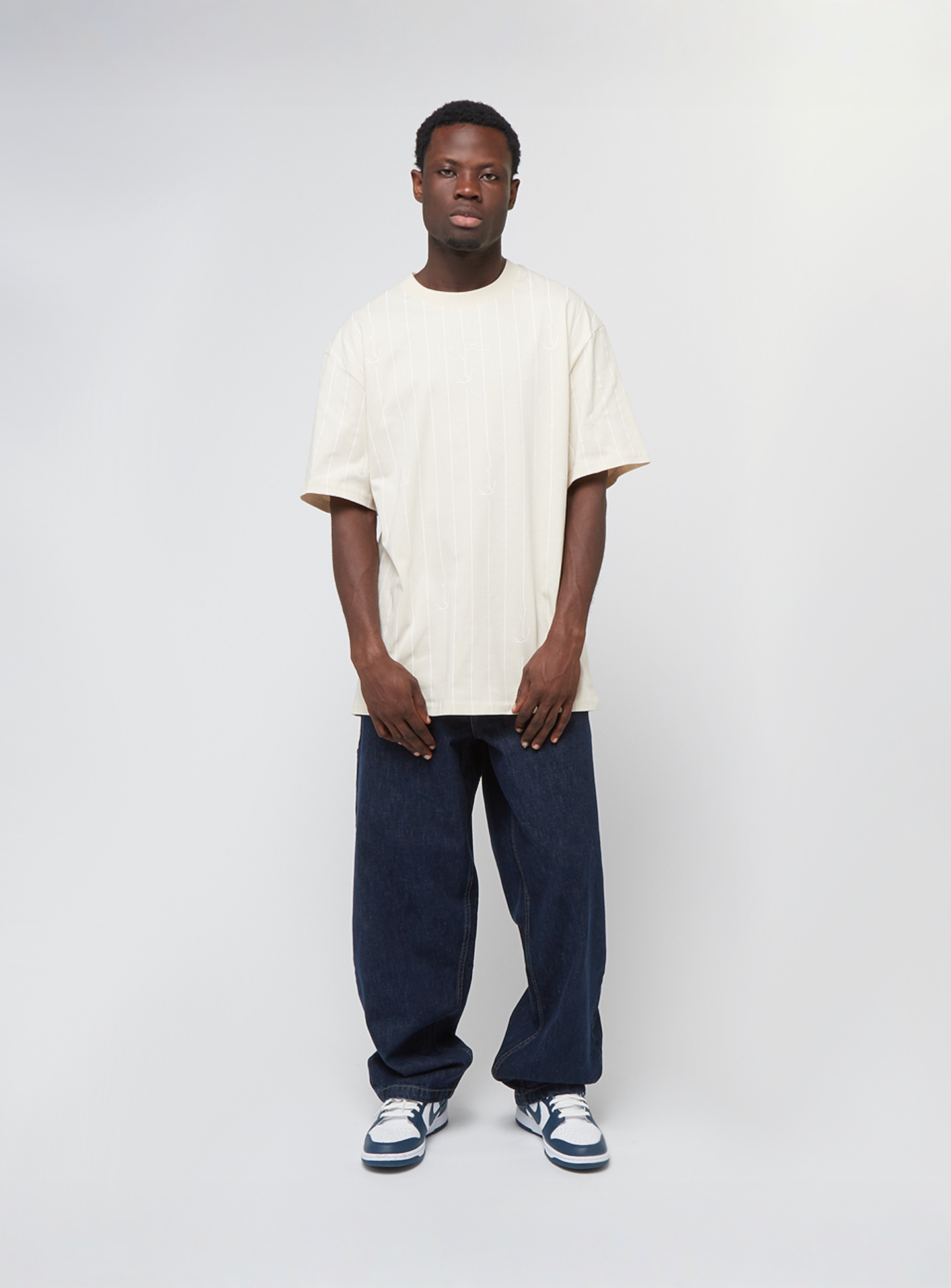Karl Kani, Small Signature Logo Pinstripe, beige, Image 4 of 4