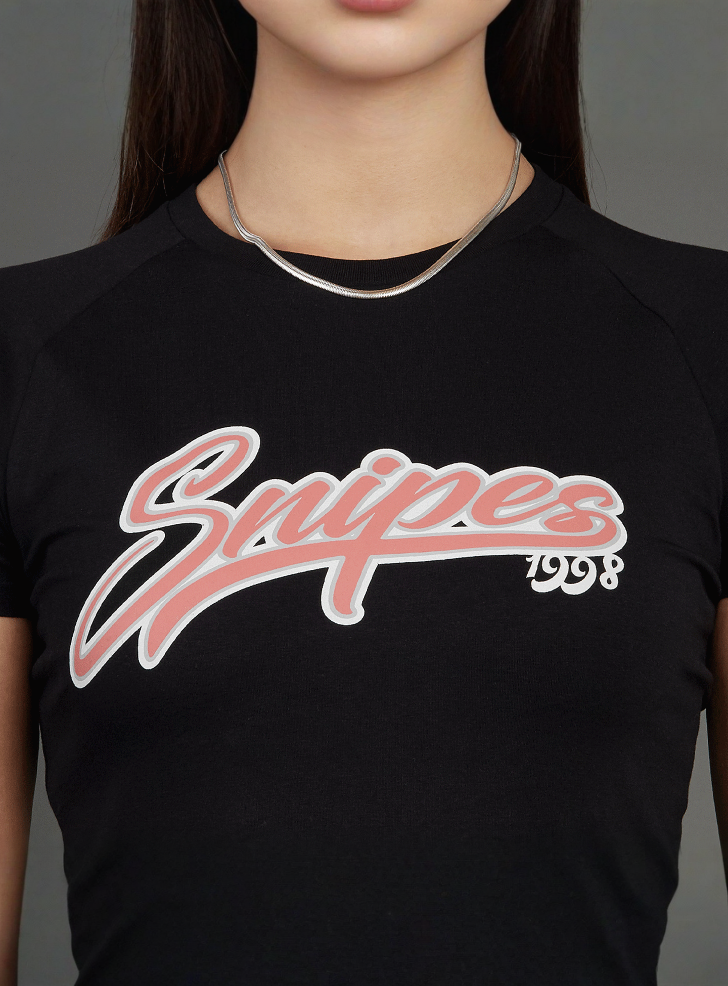 SNIPES, Snipes Varsity Raglan Tight Tee, black, Image 3 of 5