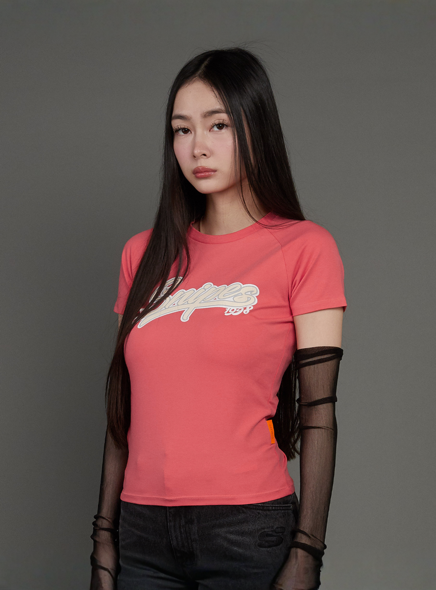 SNIPES, Snipes Varsity Raglan Tight Tee, red, Image 1 of 5