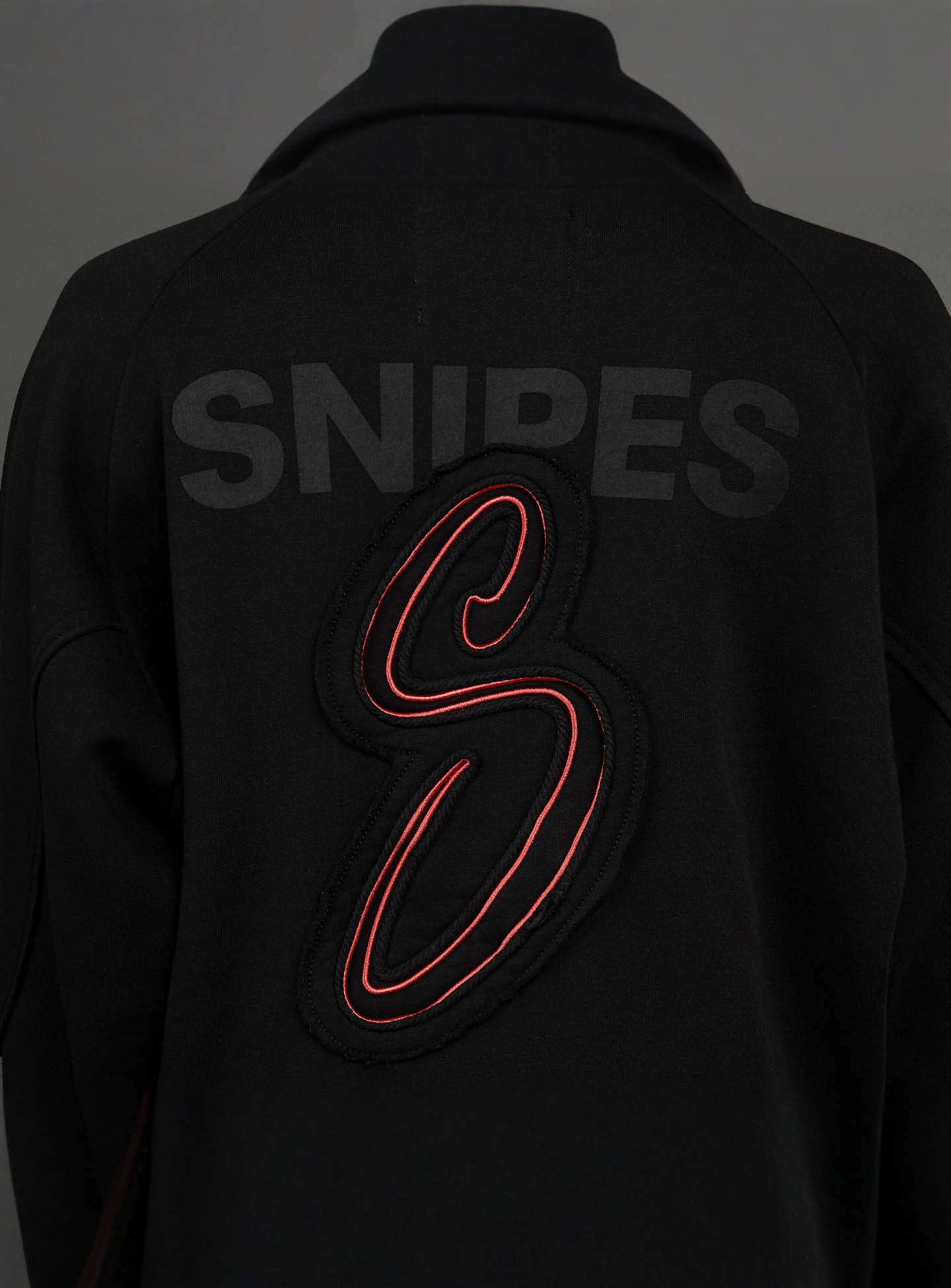 SNIPES, Snipes S Patch Oversized Hoodie, black, Image 5 of 6