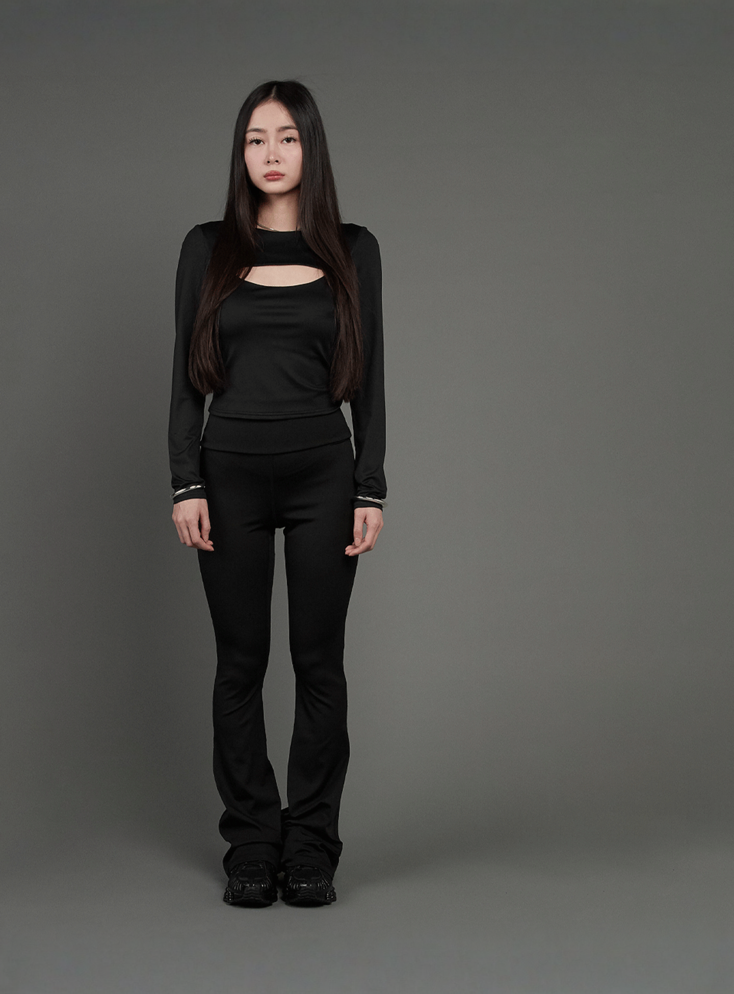 SNIPES, S Cube Cut Out Longsleeve, black, Image 5 of 5
